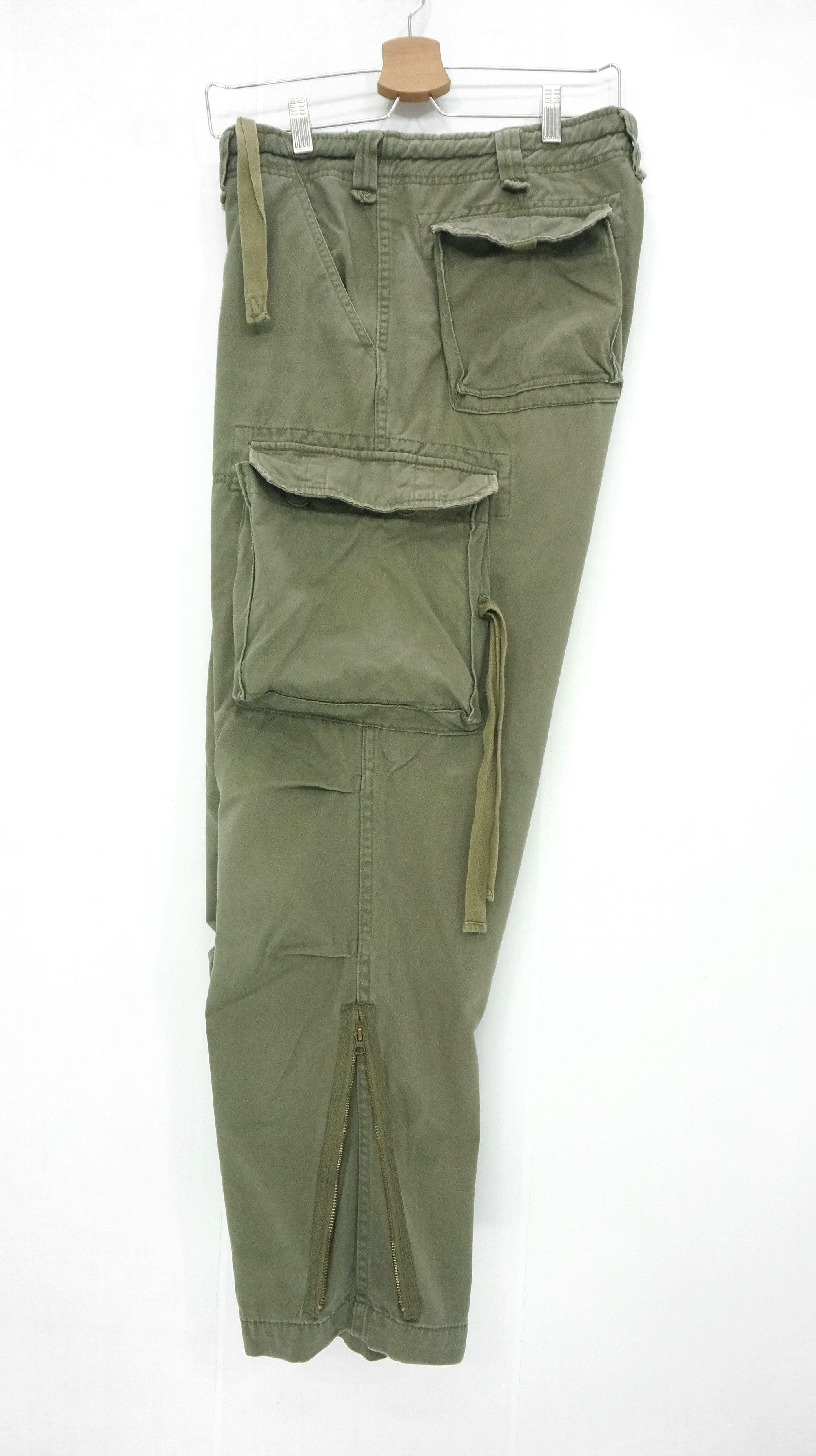 Japanese Brand 🔥 REAL CRUSH CLOTHING Vintage Bondage Cargo Pants Size US 30 / EU 46 - 4 Thumbnail