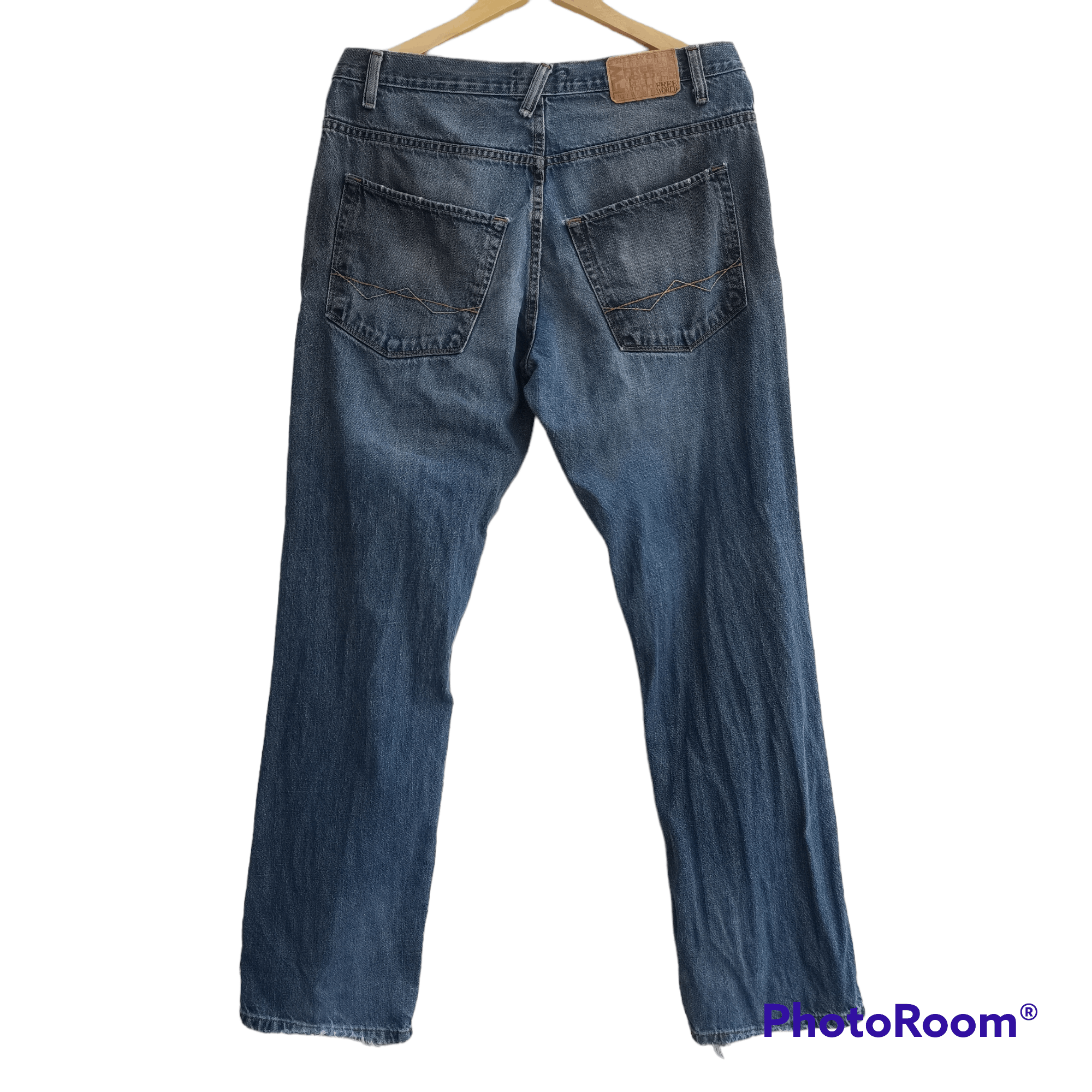 Free World Vintage FREE WORLD Denim Pants Made In Mexico Size US 32 / EU 48 - 2 Thumbnail