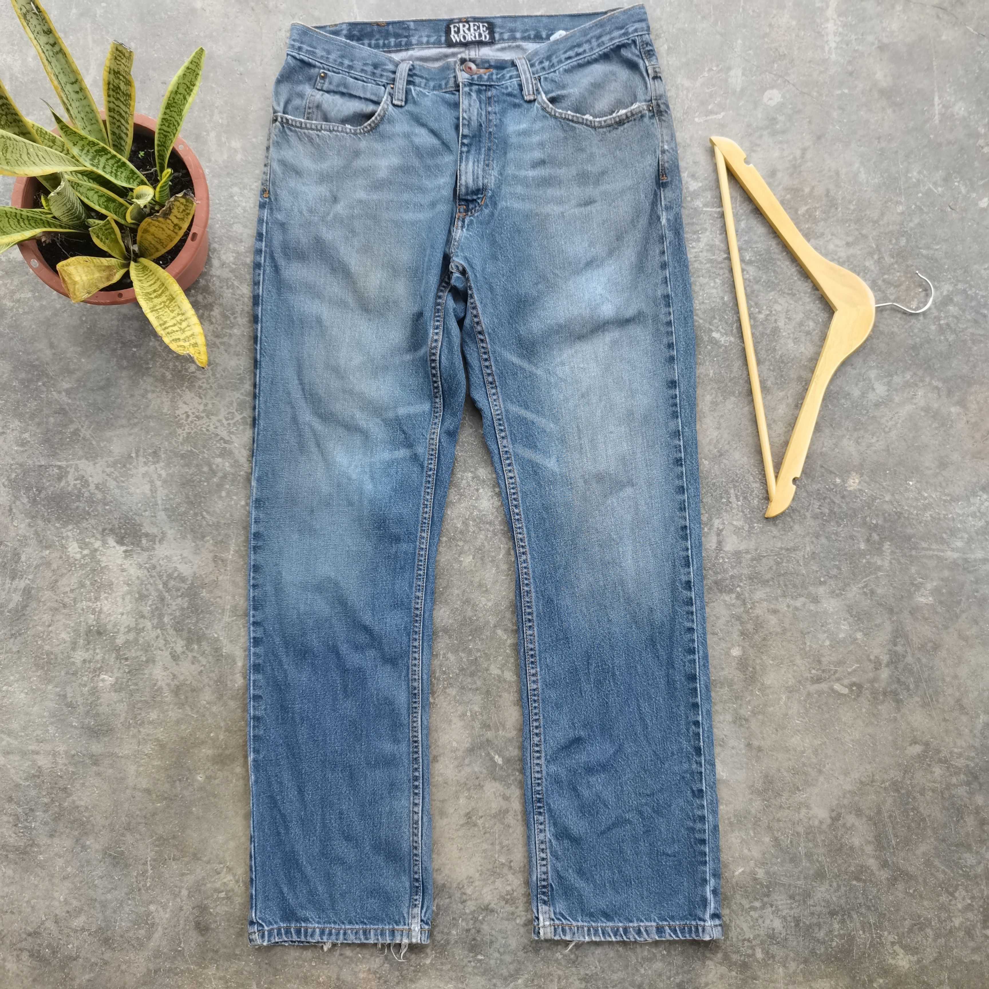 Free World Vintage FREE WORLD Denim Pants Made In Mexico Size US 32 / EU 48 - 3 Thumbnail
