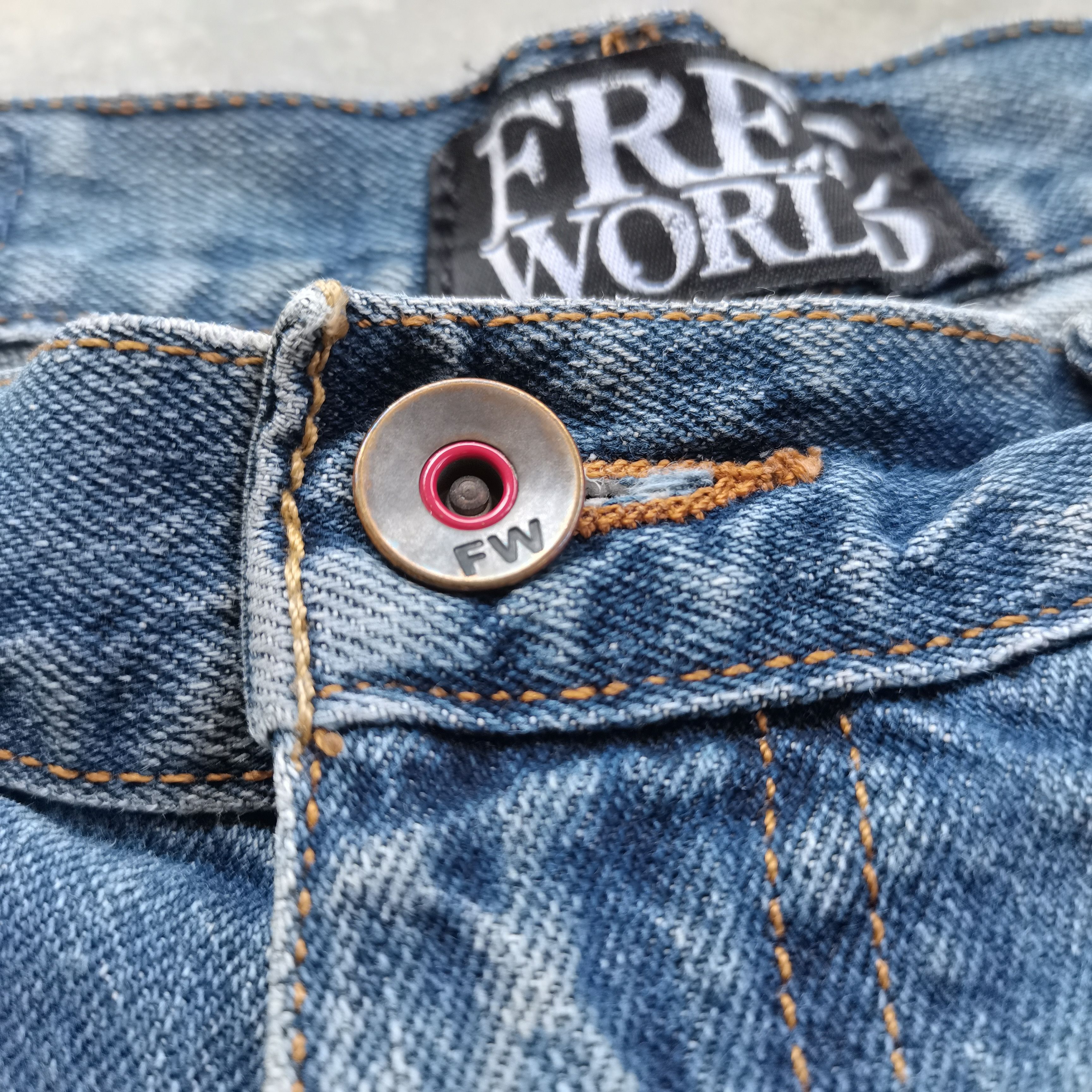 Free World Vintage FREE WORLD Denim Pants Made In Mexico Size US 32 / EU 48 - 9 Thumbnail