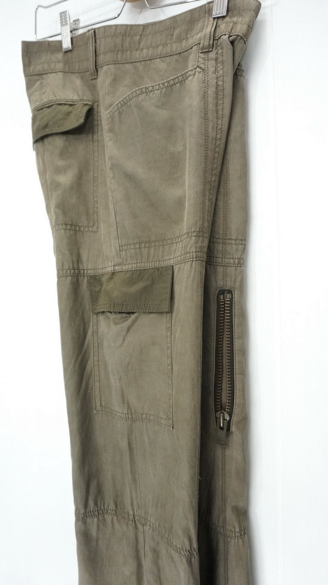 Comme Ca Ism COMME CA MEN Cupro Slim Lowrise Cargo Pants Size US 33 - 15 Thumbnail