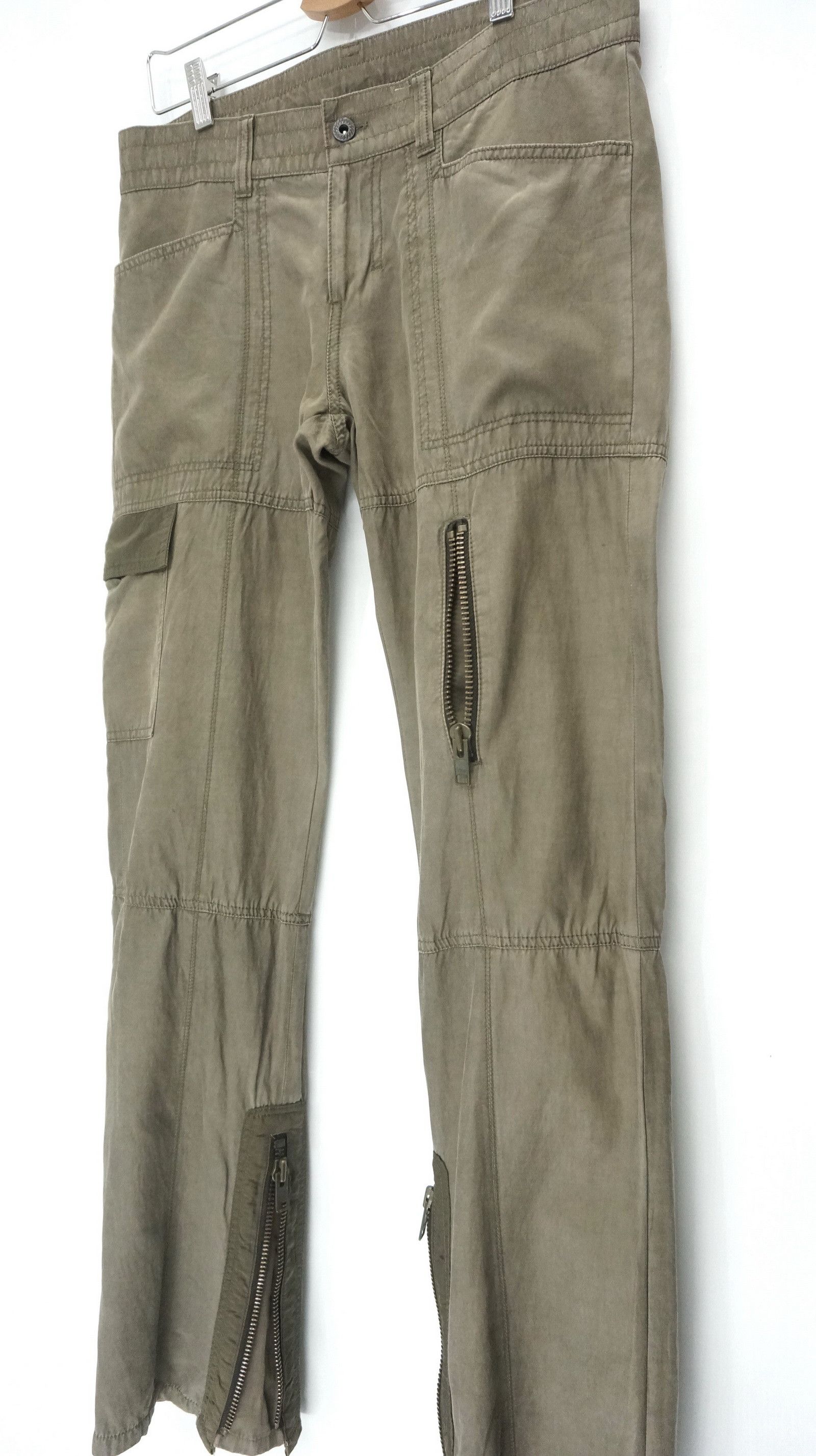 Comme Ca Ism COMME CA MEN Cupro Slim Lowrise Cargo Pants Size US 33 - 3 Thumbnail