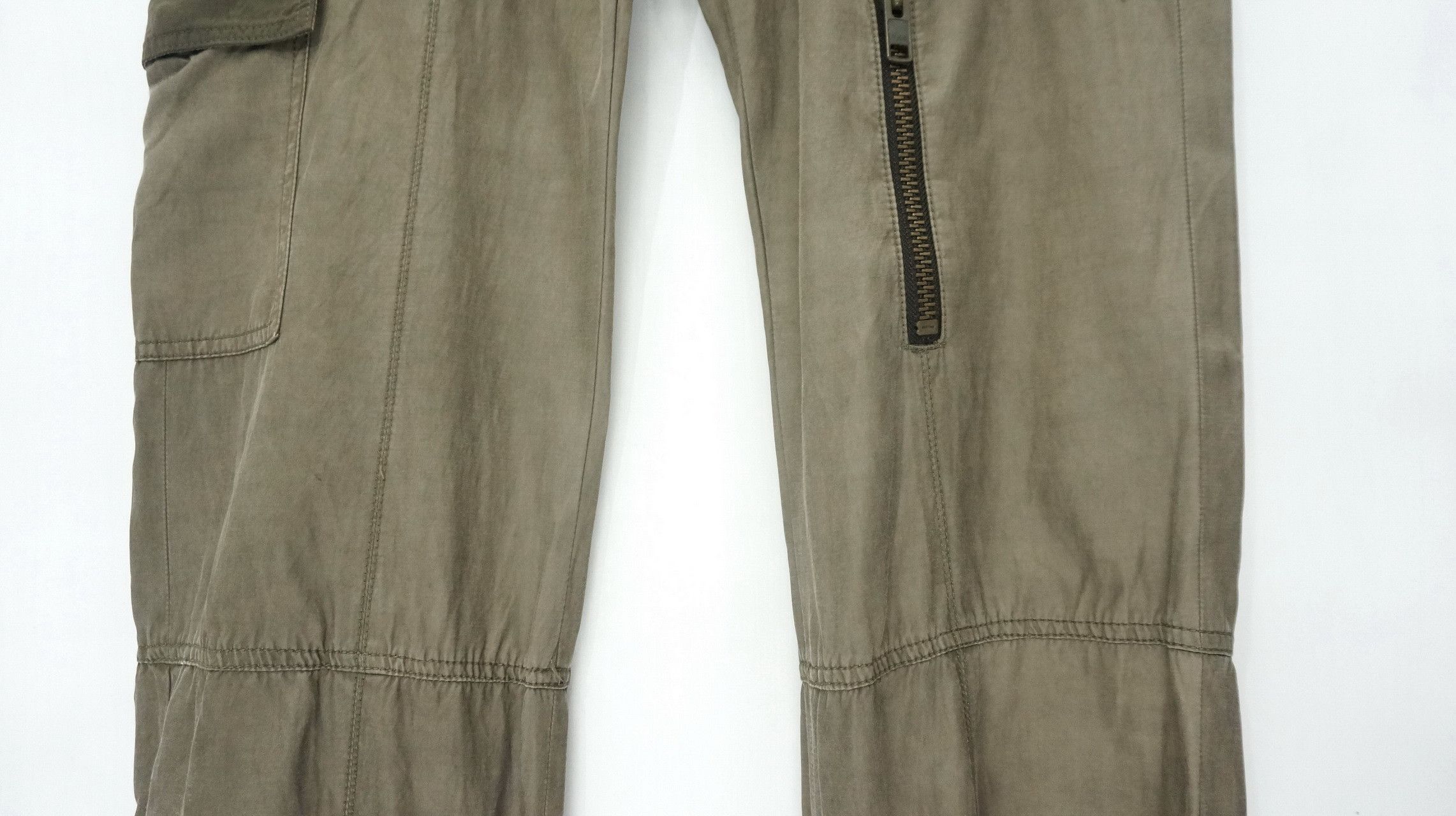 Comme Ca Ism COMME CA MEN Cupro Slim Lowrise Cargo Pants Size US 33 - 6 Thumbnail