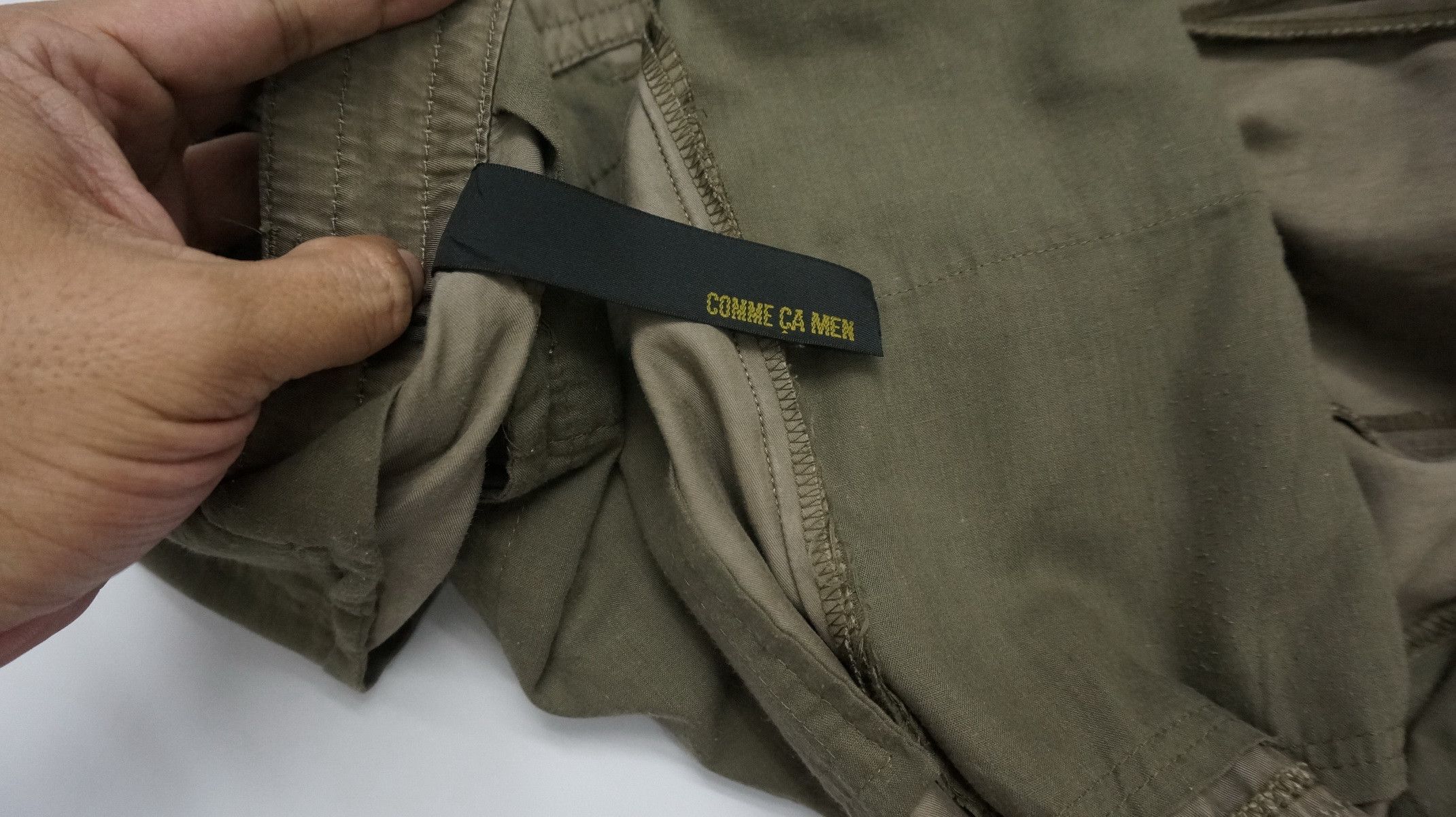 Comme Ca Ism COMME CA MEN Cupro Slim Lowrise Cargo Pants Size US 33 - 9 Thumbnail