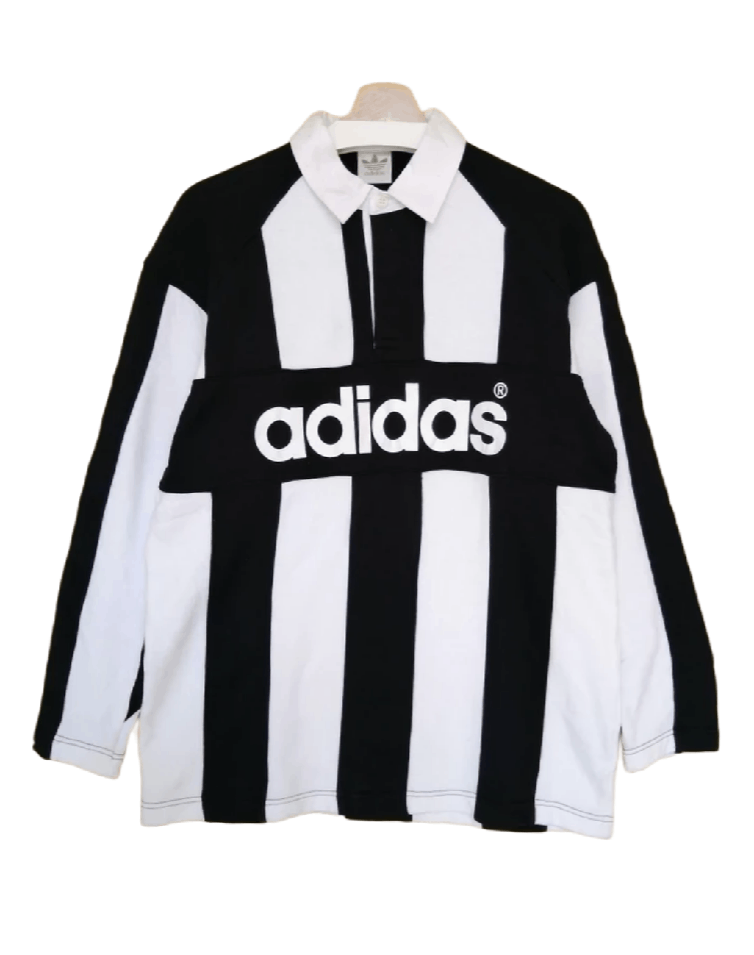 Adidas Vintage ADIDAS Descente Stripe Polos Size US M / EU 48-50 / 2 - 1 Thumbnail