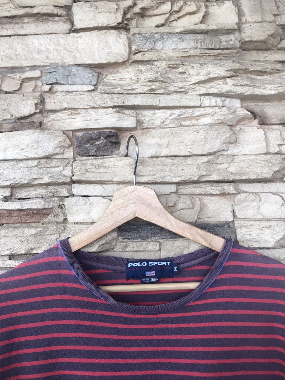 Polo Ralph Lauren Vintage Polo Sport Ralph Lauren Stripes Tee Size US M / EU 48-50 / 2 - 6 Thumbnail