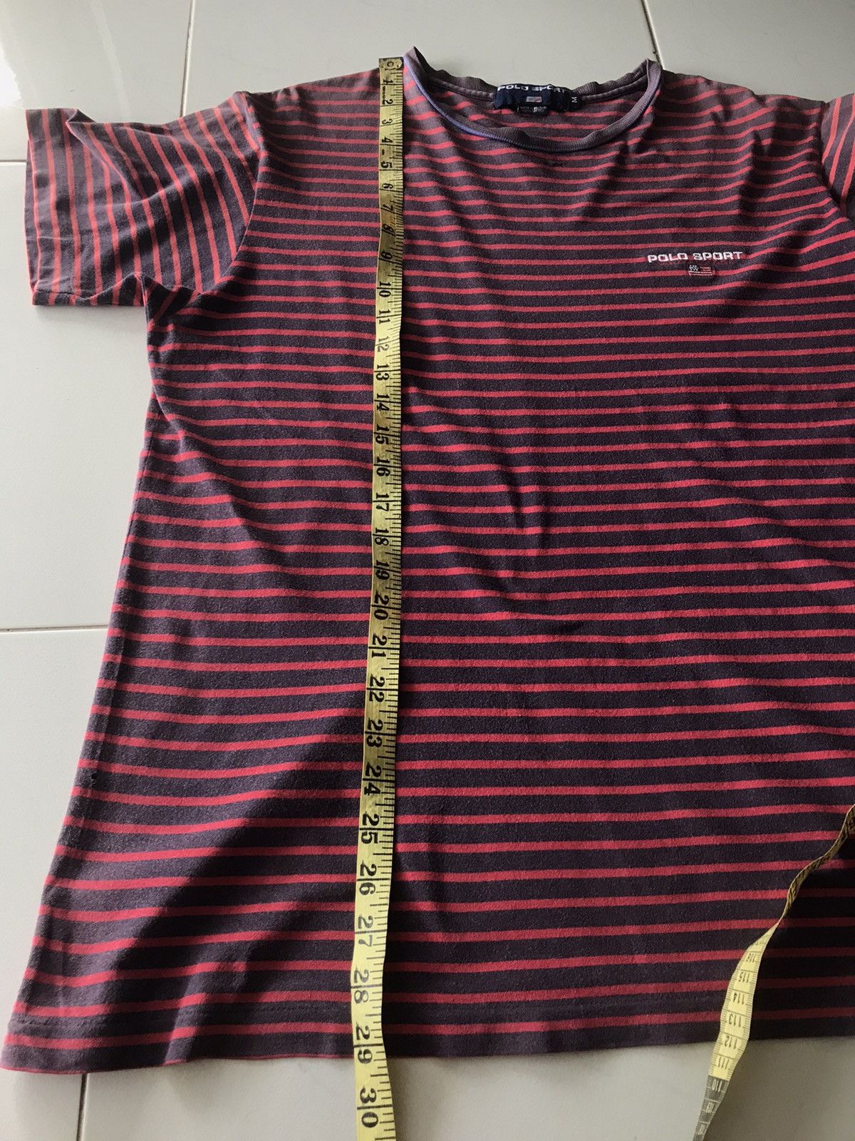 Polo Ralph Lauren Vintage Polo Sport Ralph Lauren Stripes Tee Size US M / EU 48-50 / 2 - 15 Thumbnail