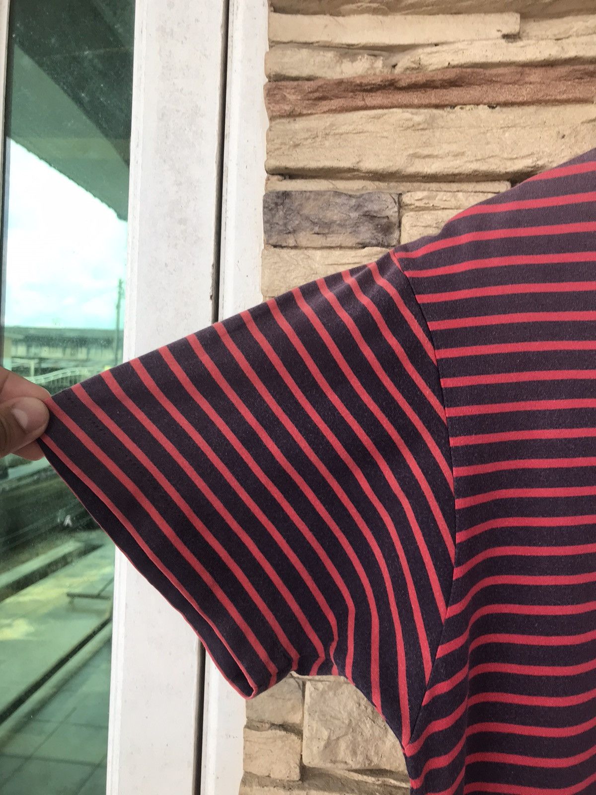 Polo Ralph Lauren Vintage Polo Sport Ralph Lauren Stripes Tee Size US M / EU 48-50 / 2 - 2 Thumbnail