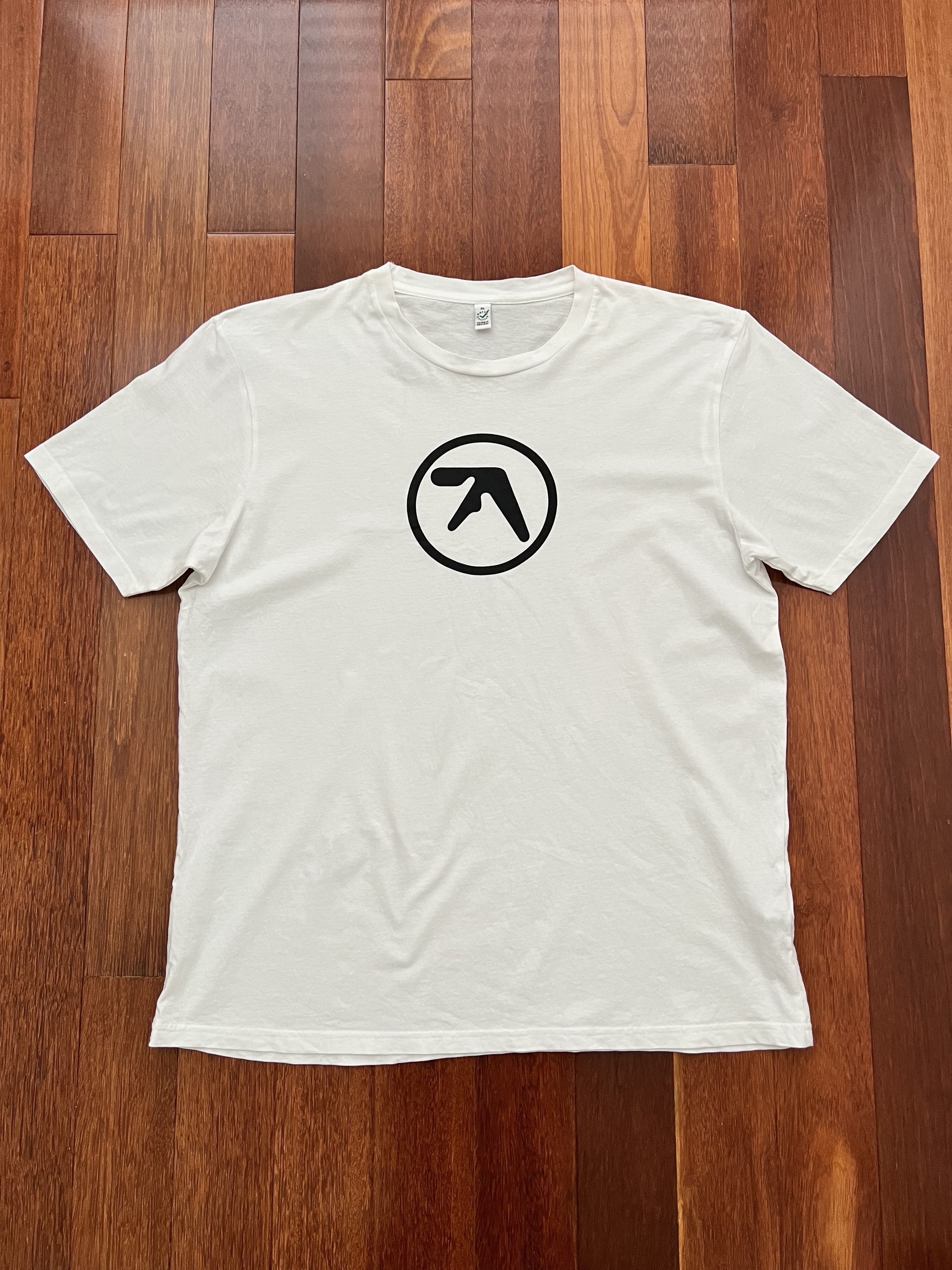 image of Aphex Twin Original White Logo Tee, Men's (Size XL)