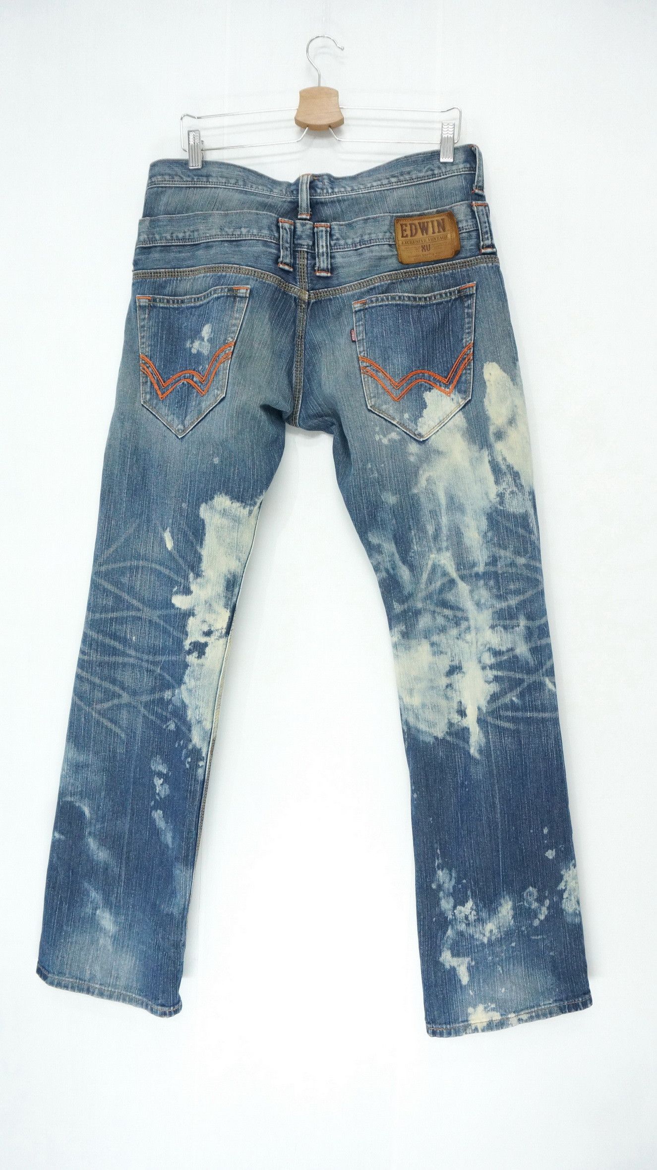 Edwin Rare 🔥 EDWIN XV Vintage Double Waist Acid Wash Jeans Size US 32 / EU 48 - 1 Thumbnail