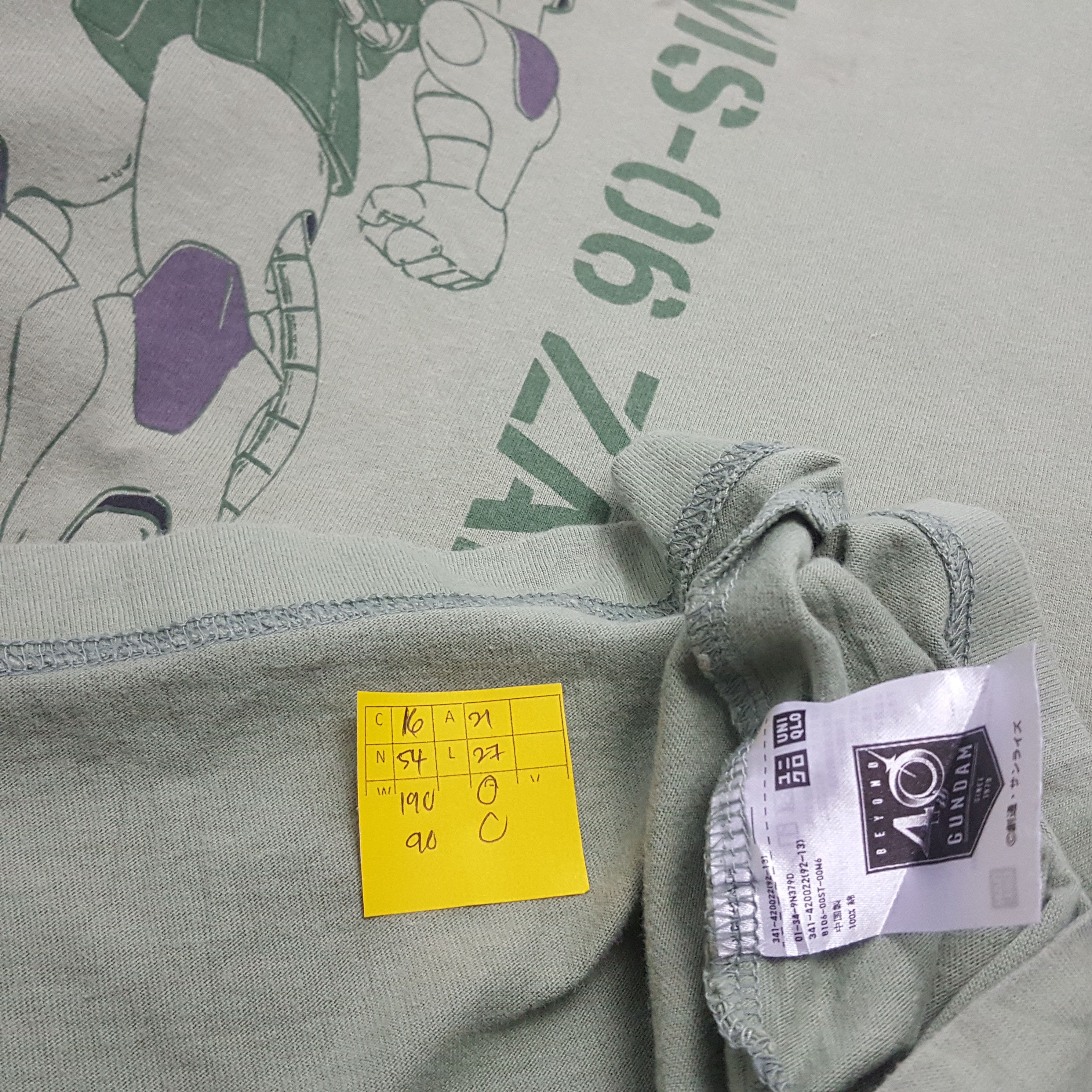 Japanese Brand × Vintage Vintage GUNDAM Strike Ms-06 Zaku ll Japanese Anime T-Shirt Size US L / EU 52-54 / 3 - 4 Thumbnail