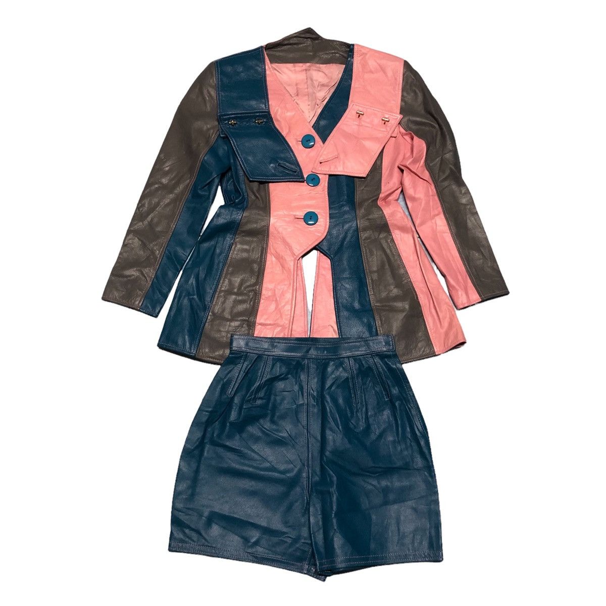 Genuine Leather JAPANESE BRAND LEATHER JACKET ONE SET Size M / US 6-8 / IT 42-44 - 2 Thumbnail