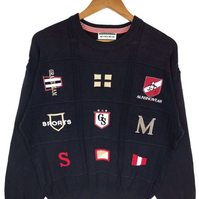 Grand Slam × Vintage Vintage 90s Grandslam Munsingwear Knitwear Sweatshirt Size US M / EU 48-50 / 2 - 2 Thumbnail