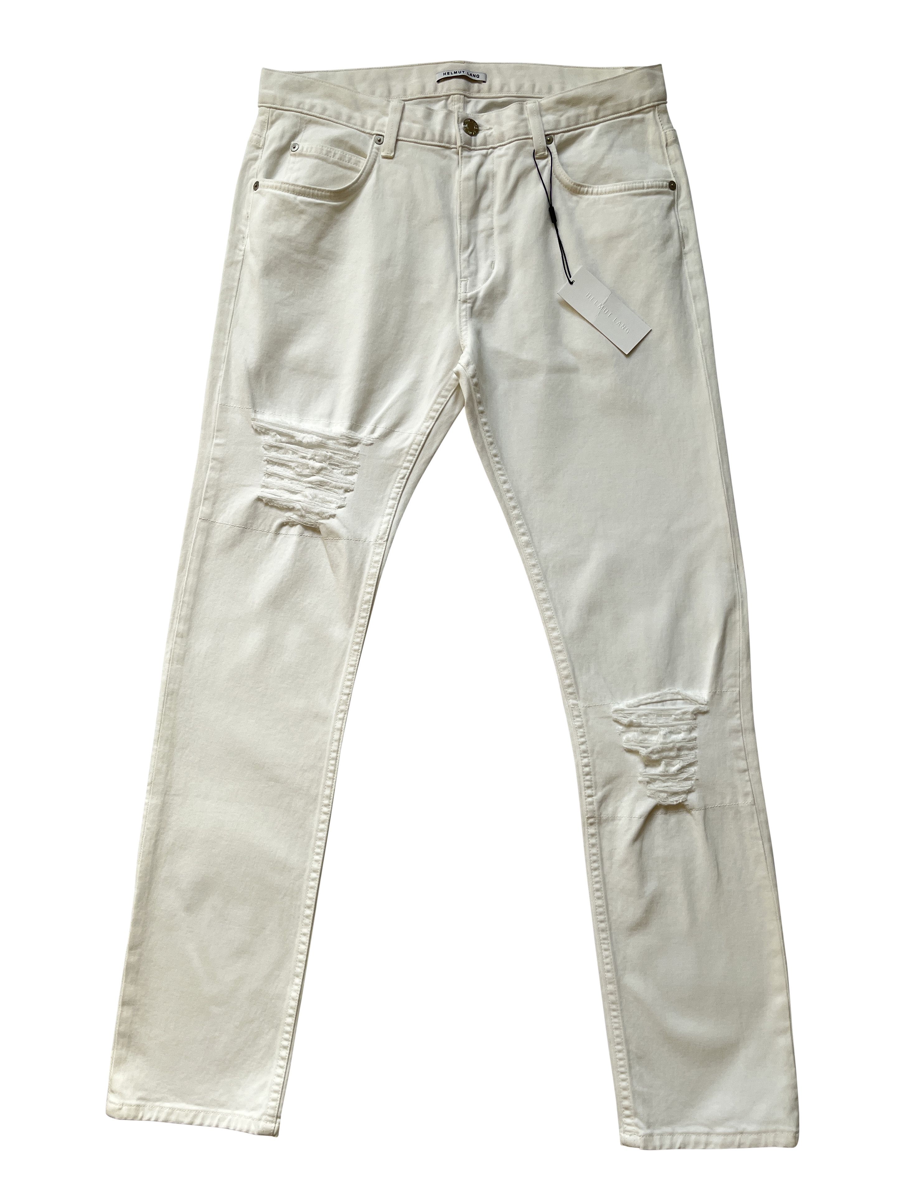 Helmut Lang ⚡️QUICK SALE⚡️Helmut Lang White Jeans Denim Size US 32 / EU 48 - 1 Thumbnail