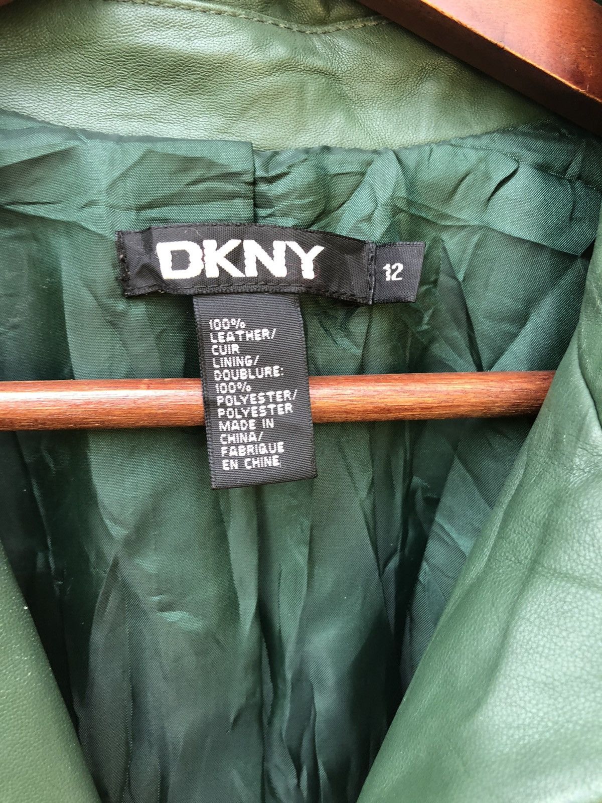 DKNY DESIGNER DKNY BY DONNA KARAN LONG LEATHER JACKET Size M / US 6-8 / IT 42-44 - 3 Thumbnail