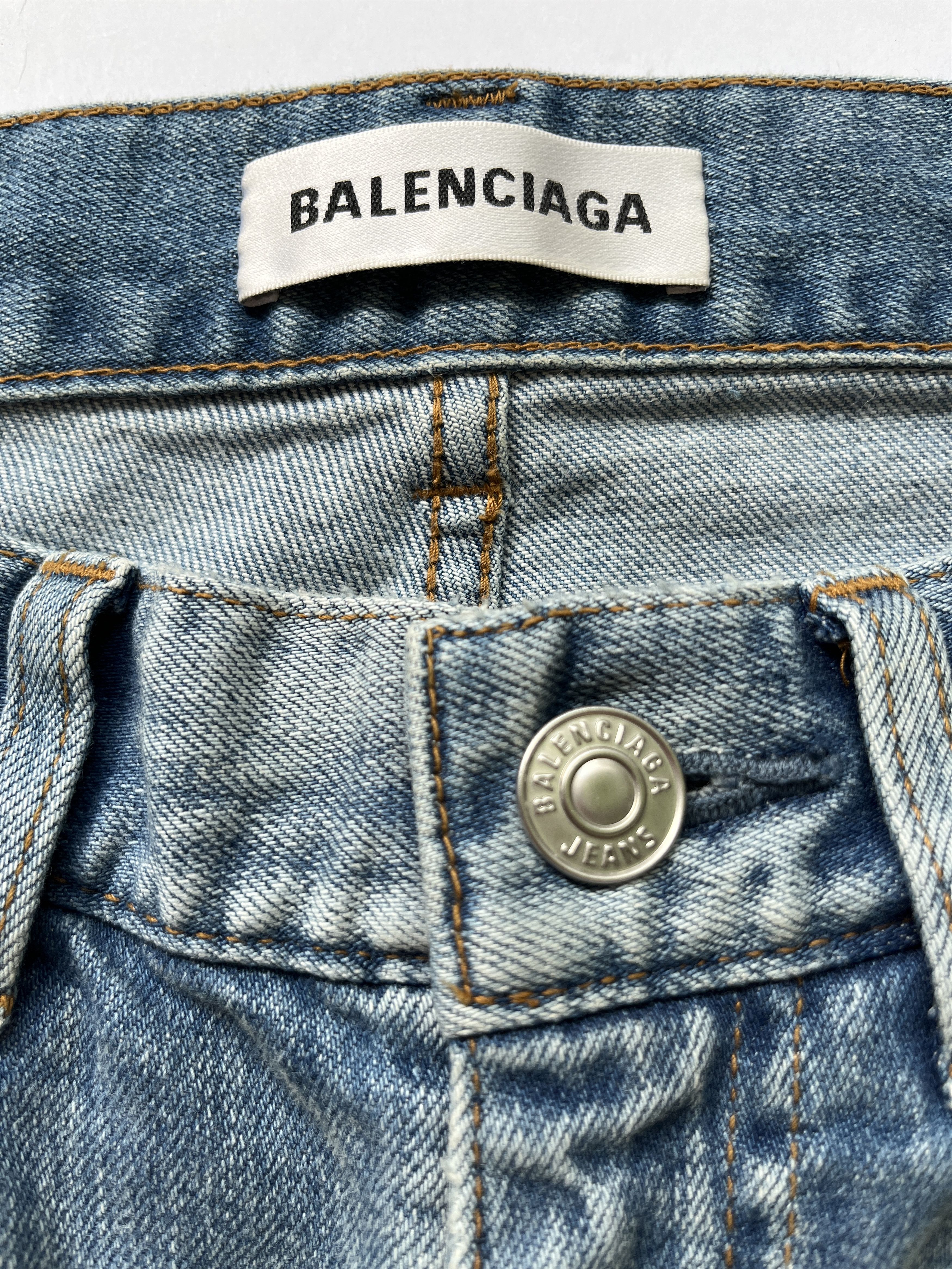 Balenciaga ⚡️QUICK SALE⚡️2019 Balenciaga by Demna Blue Jeans Denim Size 26" / US 2 / IT 38 - 3 Thumbnail