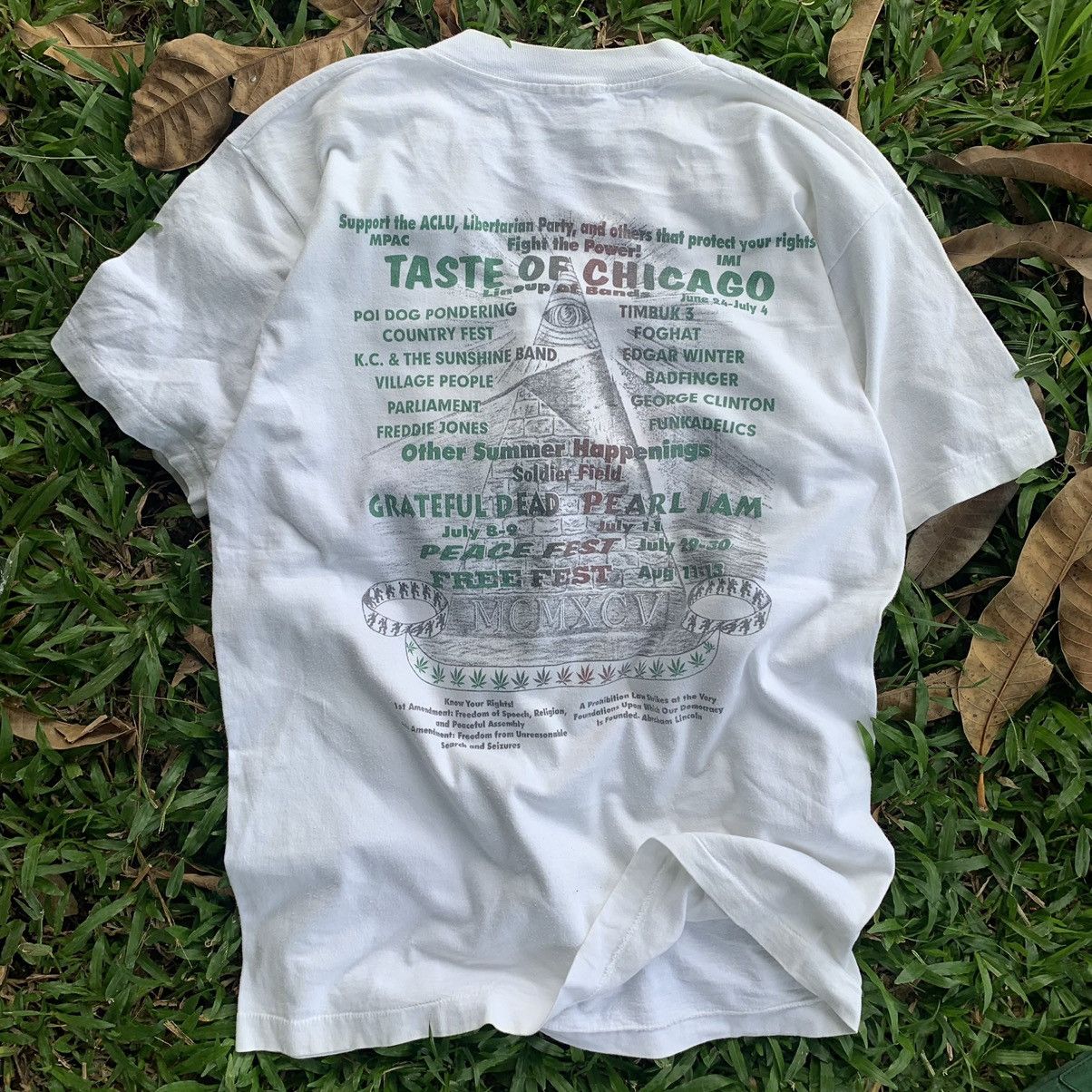 Band Tees Will work for weed marijuana taste of chicago vintage tee Size US L / EU 52-54 / 3 - 11 Thumbnail
