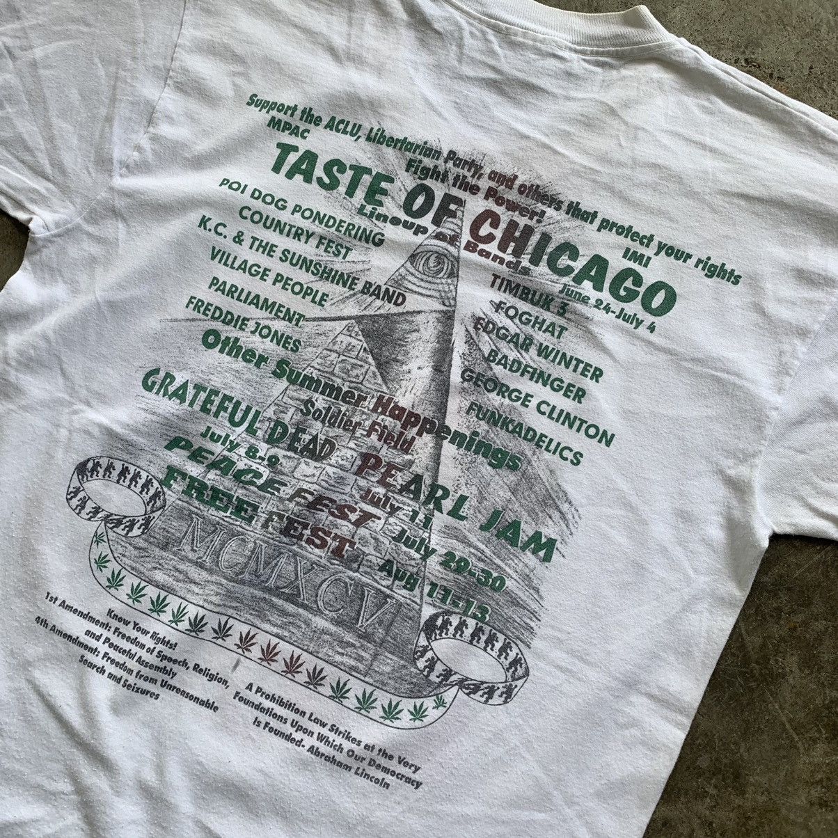 Band Tees Will work for weed marijuana taste of chicago vintage tee Size US L / EU 52-54 / 3 - 15 Thumbnail