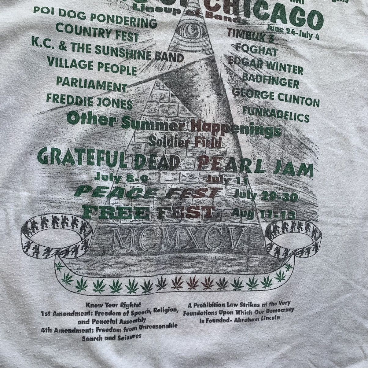 Band Tees Will work for weed marijuana taste of chicago vintage tee Size US L / EU 52-54 / 3 - 18 Thumbnail
