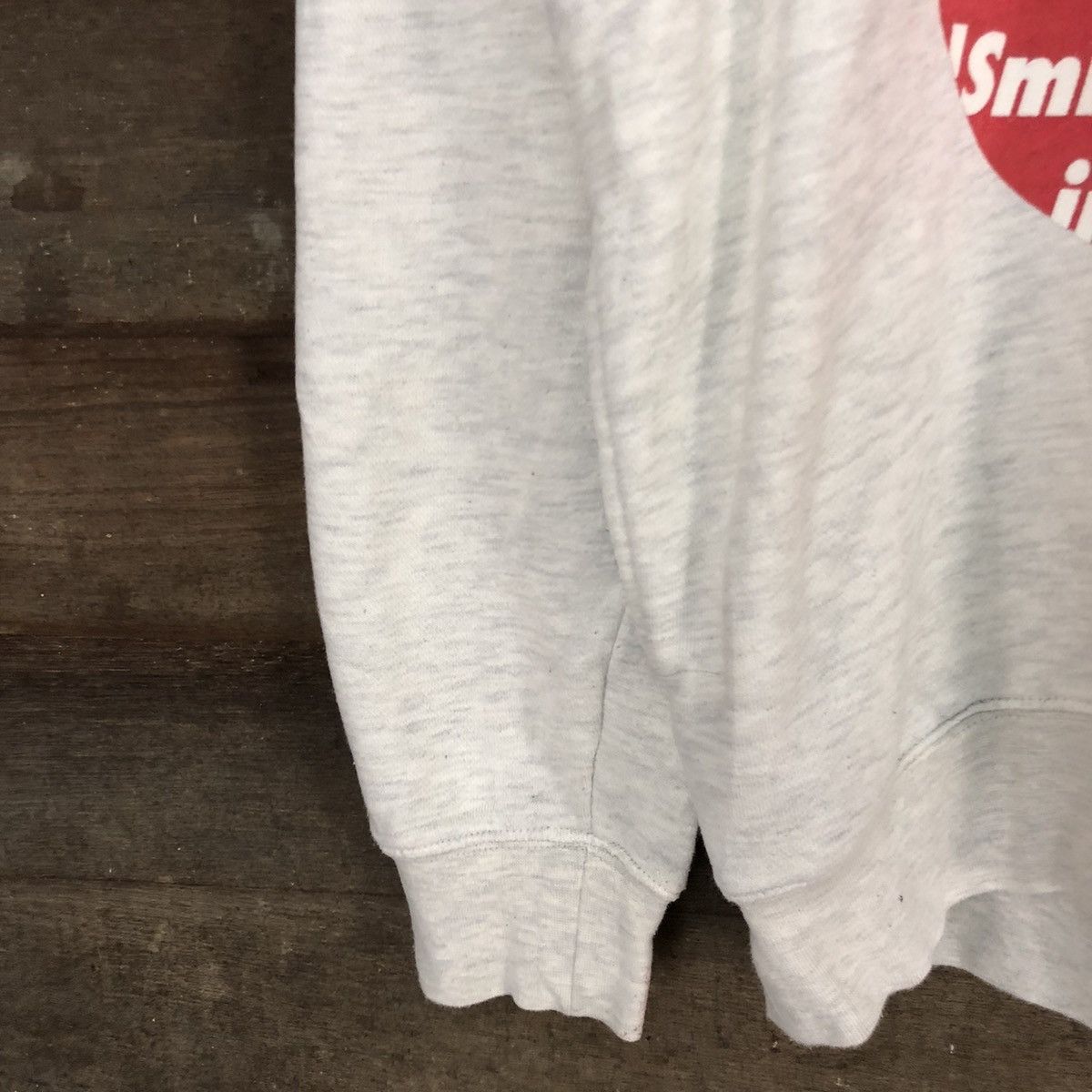 Japanese Brand Up Smile japan big logo White Sweatshirt #3697 Size US XL / EU 56 / 4 - 6 Thumbnail