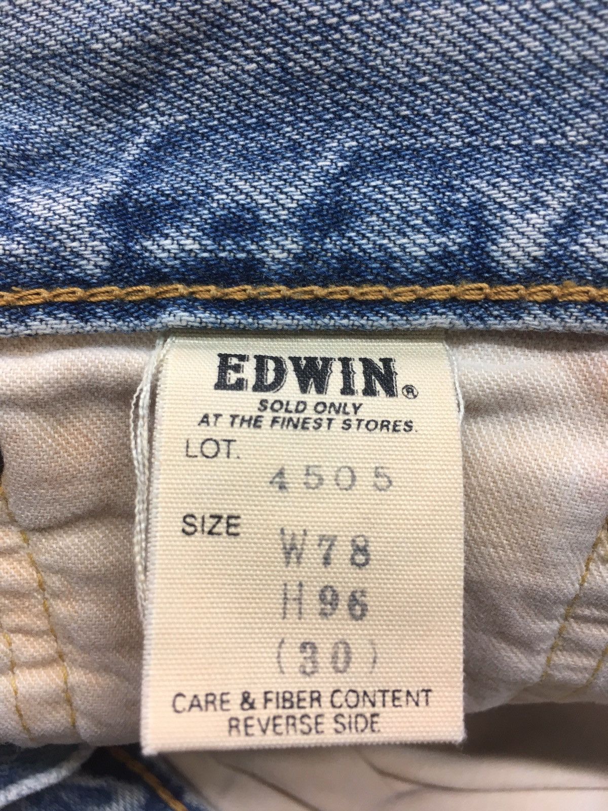 Edwin × Vintage Vintage Edwin 505x distressed selvage denim japan Size US 30 / EU 46 - 12 Thumbnail