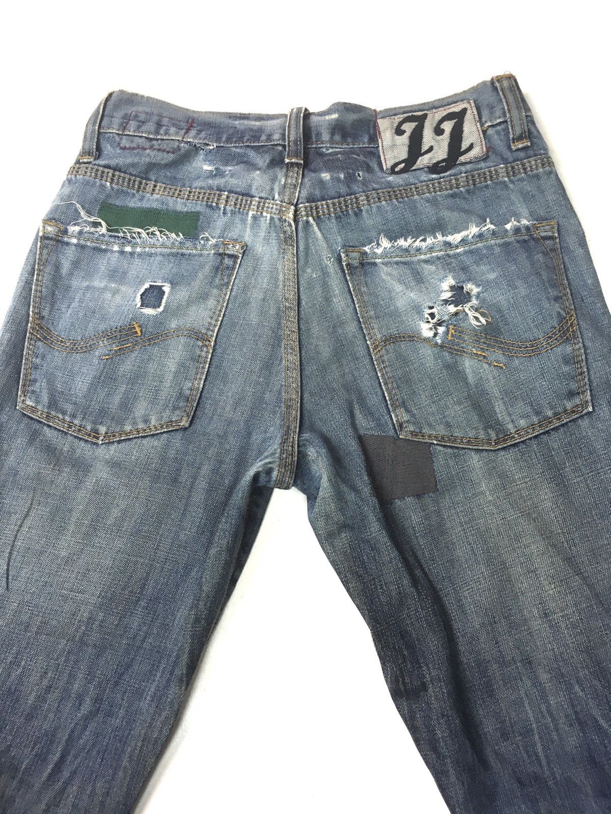 Jack & Jones × Vintage Vintage jack&jones patchwork blue wash distressed denim Size US 29 - 8 Thumbnail