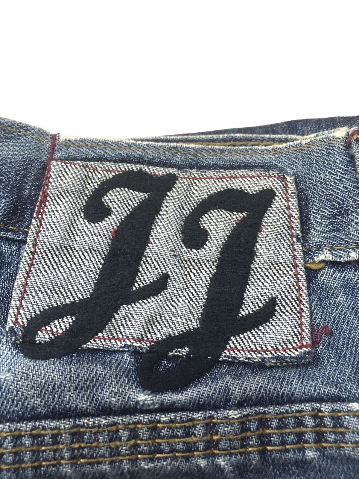 Jack & Jones × Vintage Vintage jack&jones patchwork blue wash distressed denim Size US 29 - 20 Thumbnail