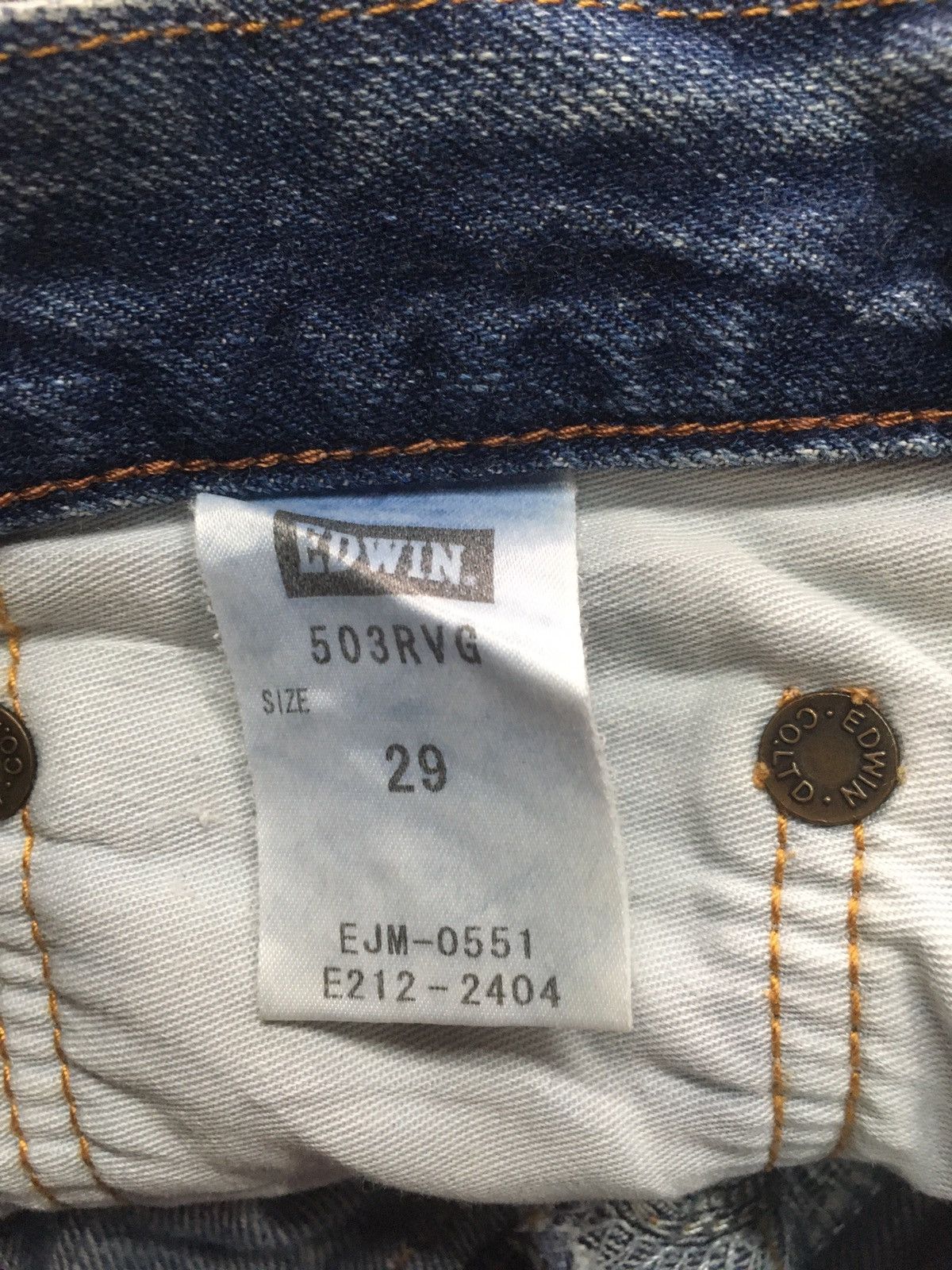 Edwin × Japanese Brand × Vintage Vintage Edwin distressed denim japan Size US 30 / EU 46 - 13 Thumbnail