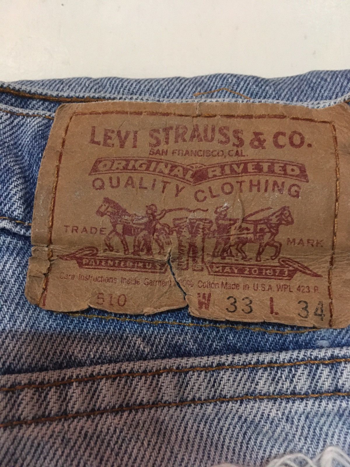 Levi's × Vintage Vintage Levi’s 510 distressed jeans Size US 33 - 12 Thumbnail