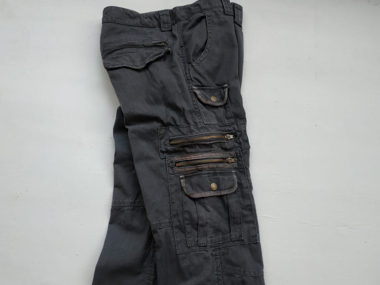 Japanese Brand Fit 31 to 32, Twenty Works Tactical Multipocket Cargo Pants Size US 31 - 22 Thumbnail