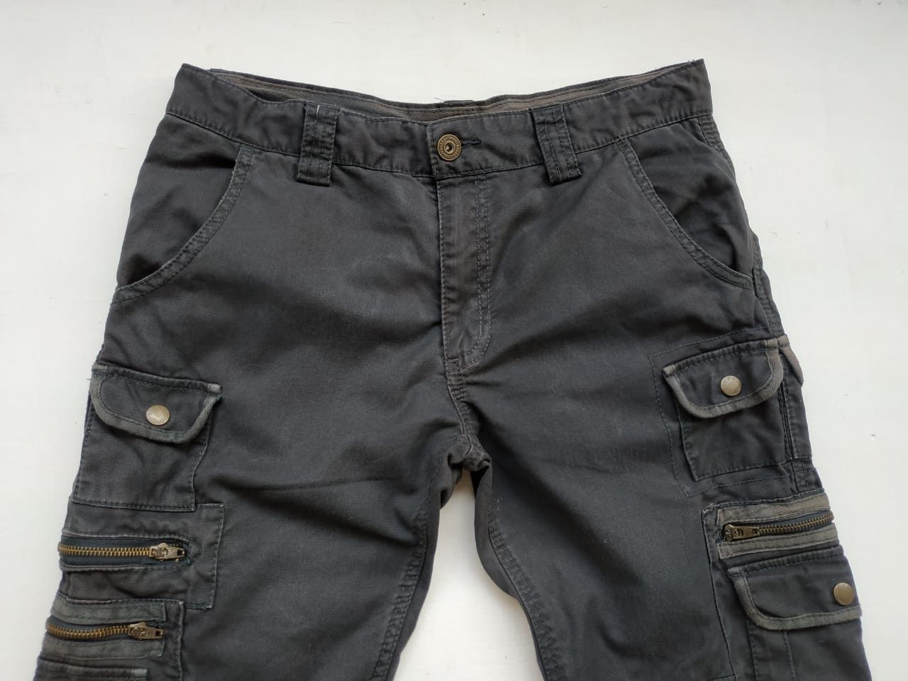 Japanese Brand Fit 31 to 32, Twenty Works Tactical Multipocket Cargo Pants Size US 31 - 8 Thumbnail