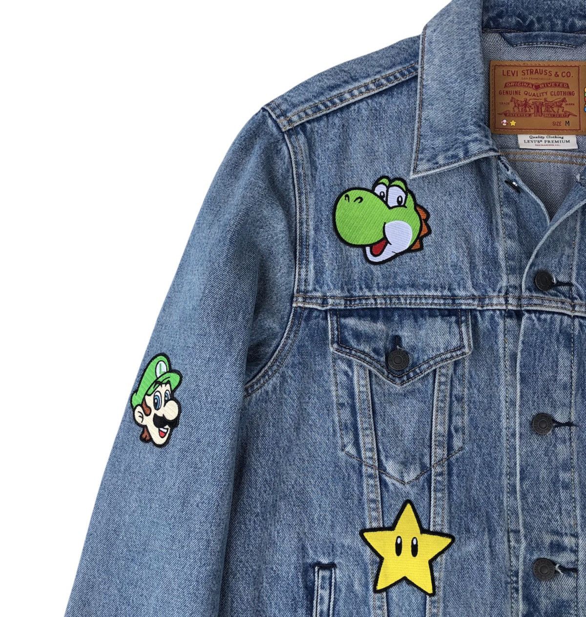Levi's Levi's X Super Mario Vintage Fit Trucker Jacket Size US M / EU 48-50 / 2 - 9 Thumbnail