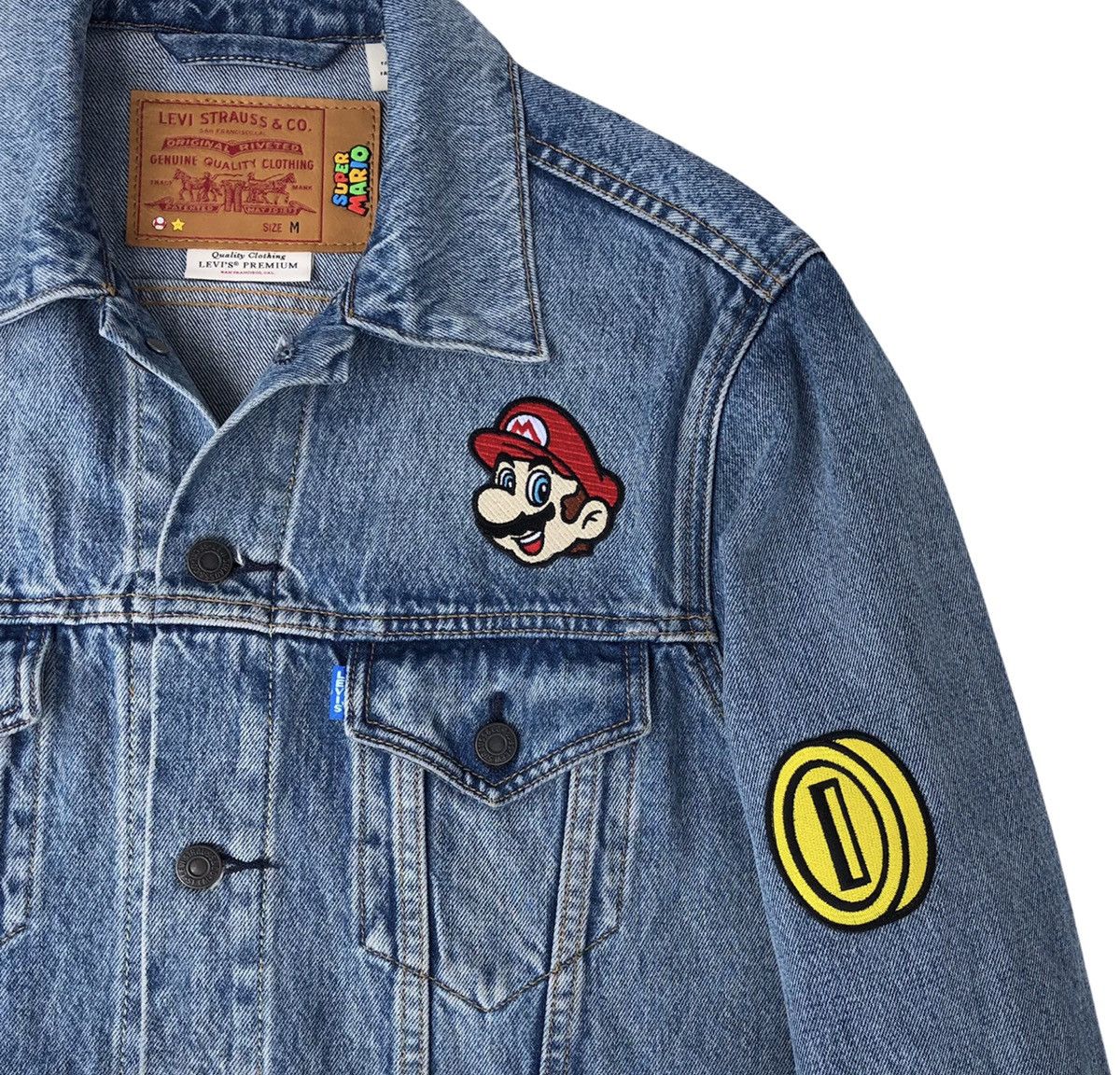 Levi's Levi's X Super Mario Vintage Fit Trucker Jacket Size US M / EU 48-50 / 2 - 8 Thumbnail