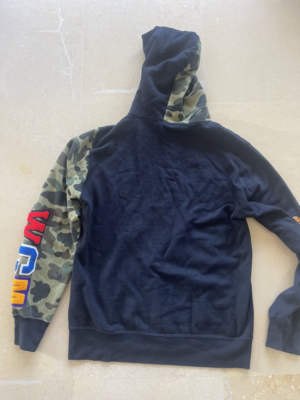 Bape Bathing Ape shark half camo full zip hoodie Size US M / EU 48-50 / 2 - 13 Thumbnail