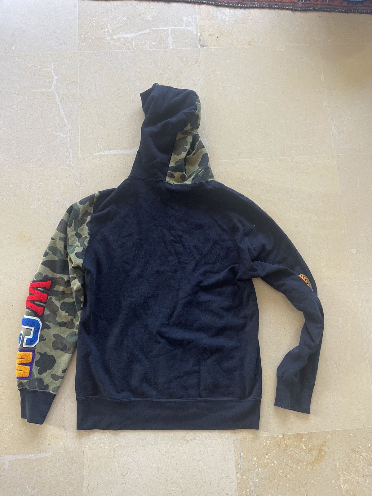 Bape Bathing Ape shark half camo full zip hoodie Size US M / EU 48-50 / 2 - 11 Thumbnail