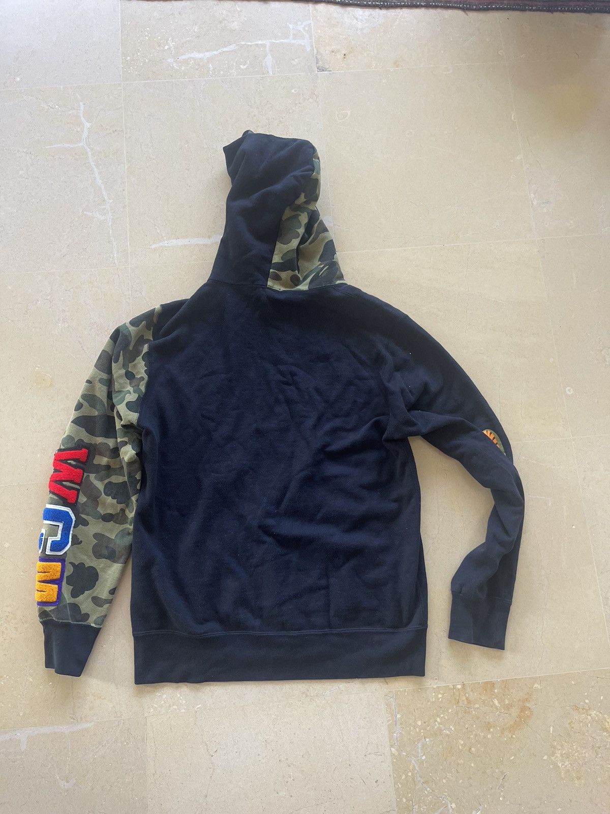 Bape Bathing Ape shark half camo full zip hoodie Size US M / EU 48-50 / 2 - 7 Thumbnail
