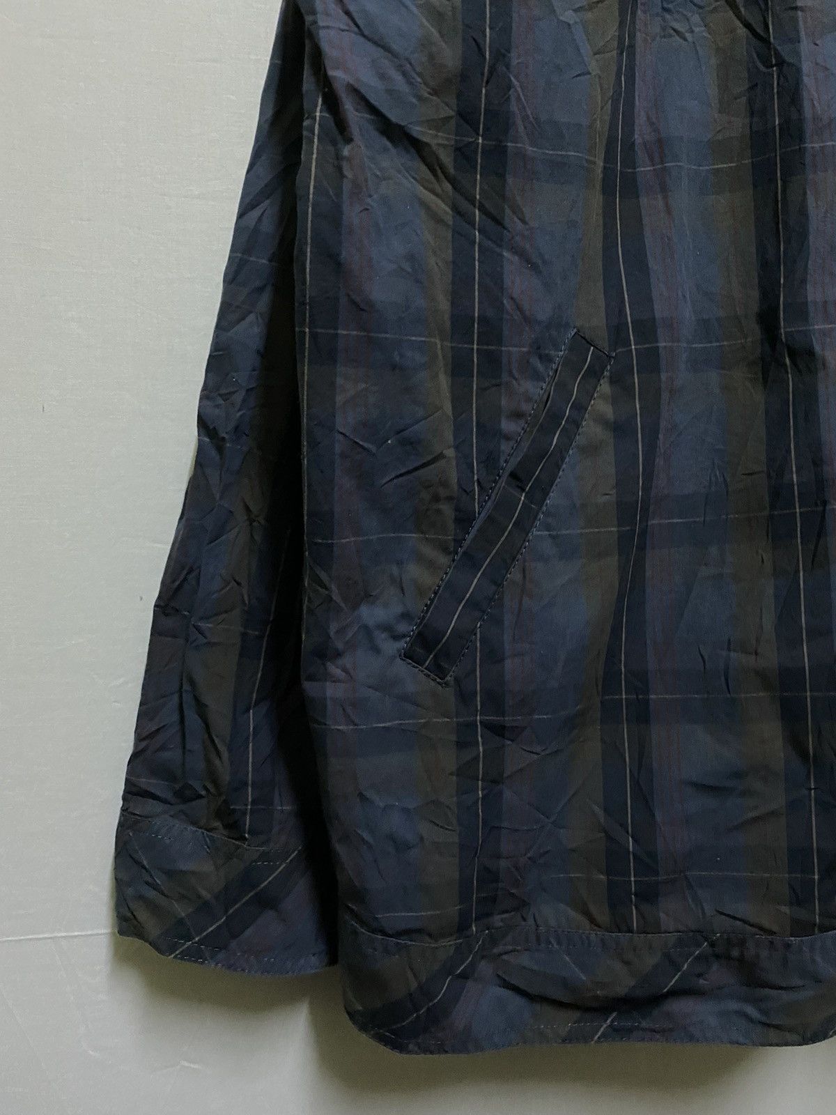 Japanese Brand × Kansai Yamamoto Kansai Jeans Light Jacket Zipper Hoodie Checkered Size US XXL / EU 58 / 5 - 2 Thumbnail