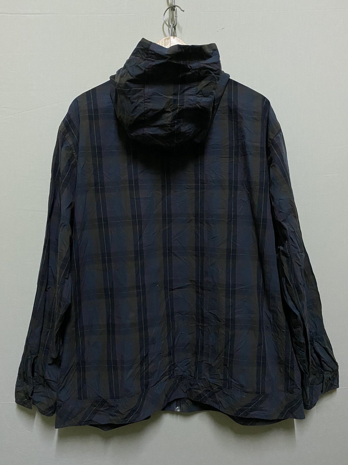 Japanese Brand × Kansai Yamamoto Kansai Jeans Light Jacket Zipper Hoodie Checkered Size US XXL / EU 58 / 5 - 6 Thumbnail