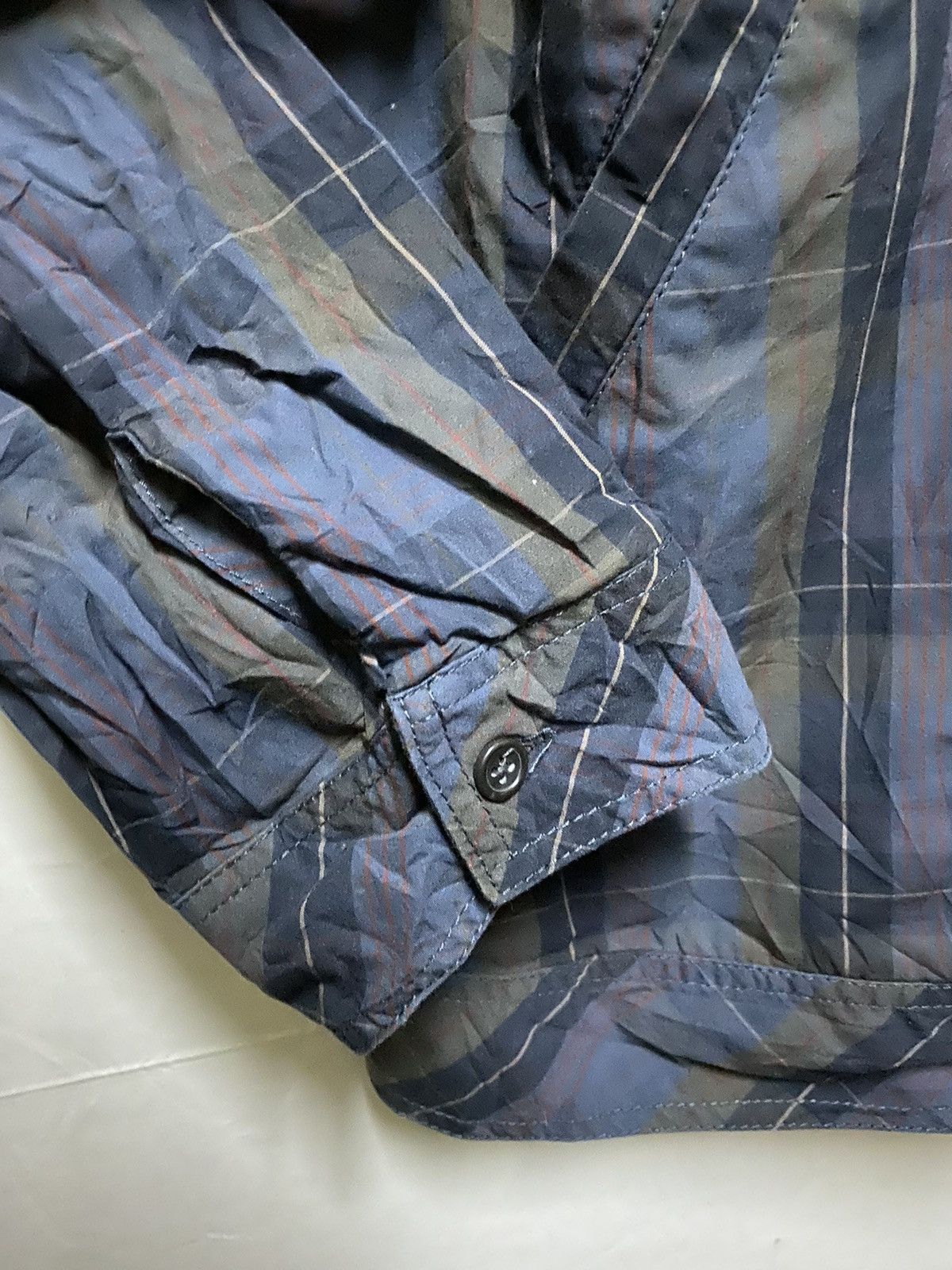 Japanese Brand × Kansai Yamamoto Kansai Jeans Light Jacket Zipper Hoodie Checkered Size US XXL / EU 58 / 5 - 3 Thumbnail