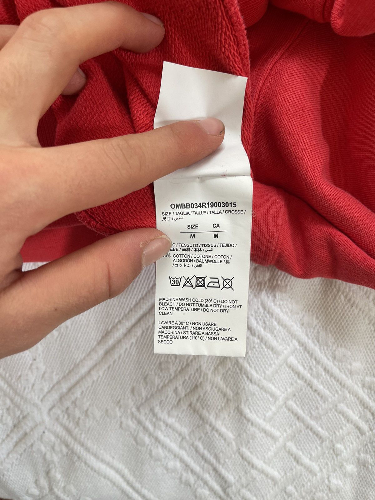 Off-White Off white red Arrows Logo Hoodie Size US M / EU 48-50 / 2 - 12 Thumbnail