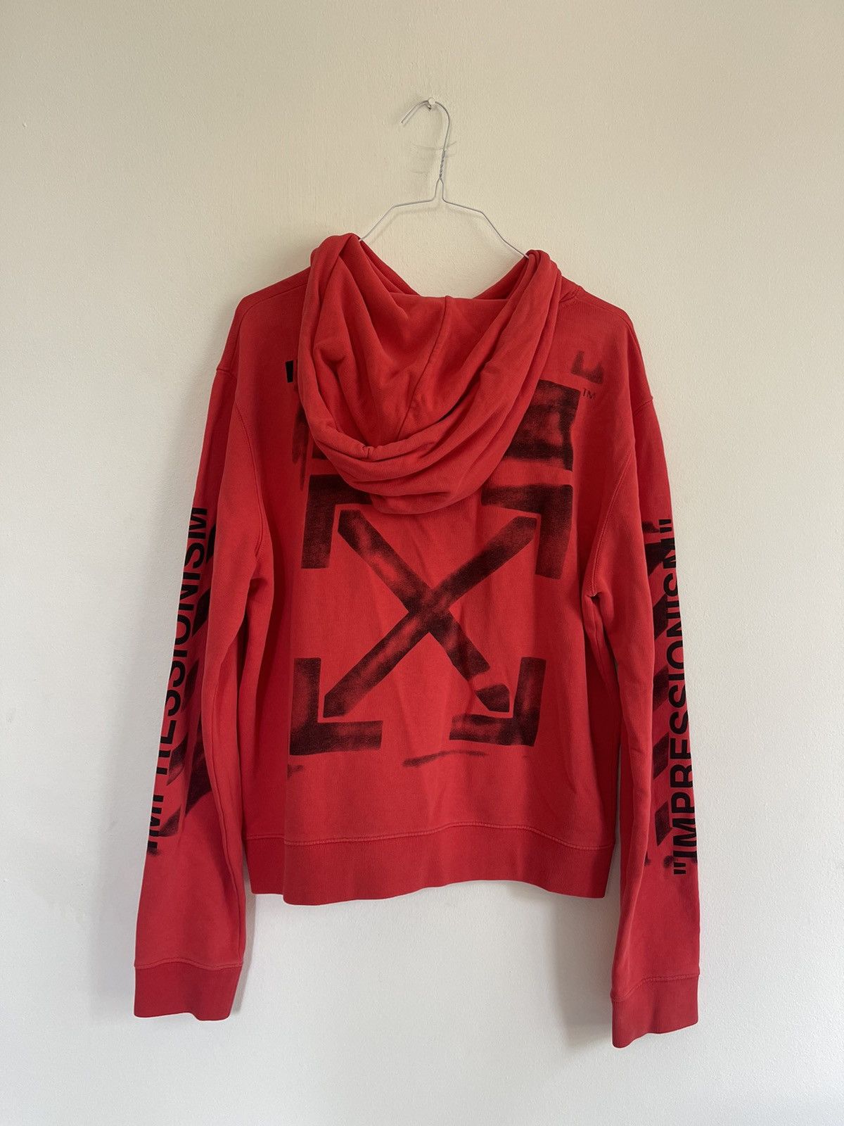 Off-White Off white red Arrows Logo Hoodie Size US M / EU 48-50 / 2 - 1 Thumbnail