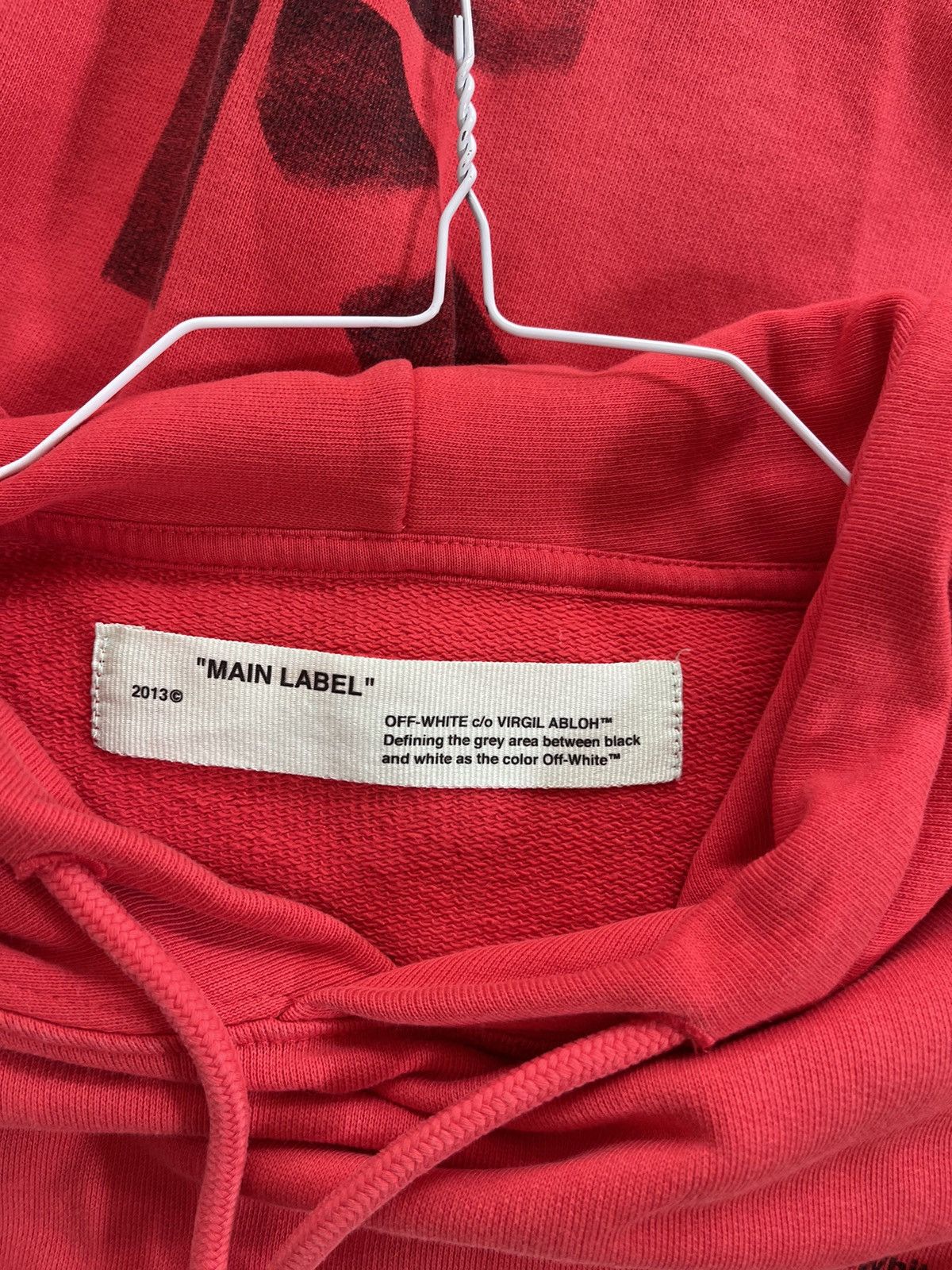 Off-White Off white red Arrows Logo Hoodie Size US M / EU 48-50 / 2 - 10 Thumbnail