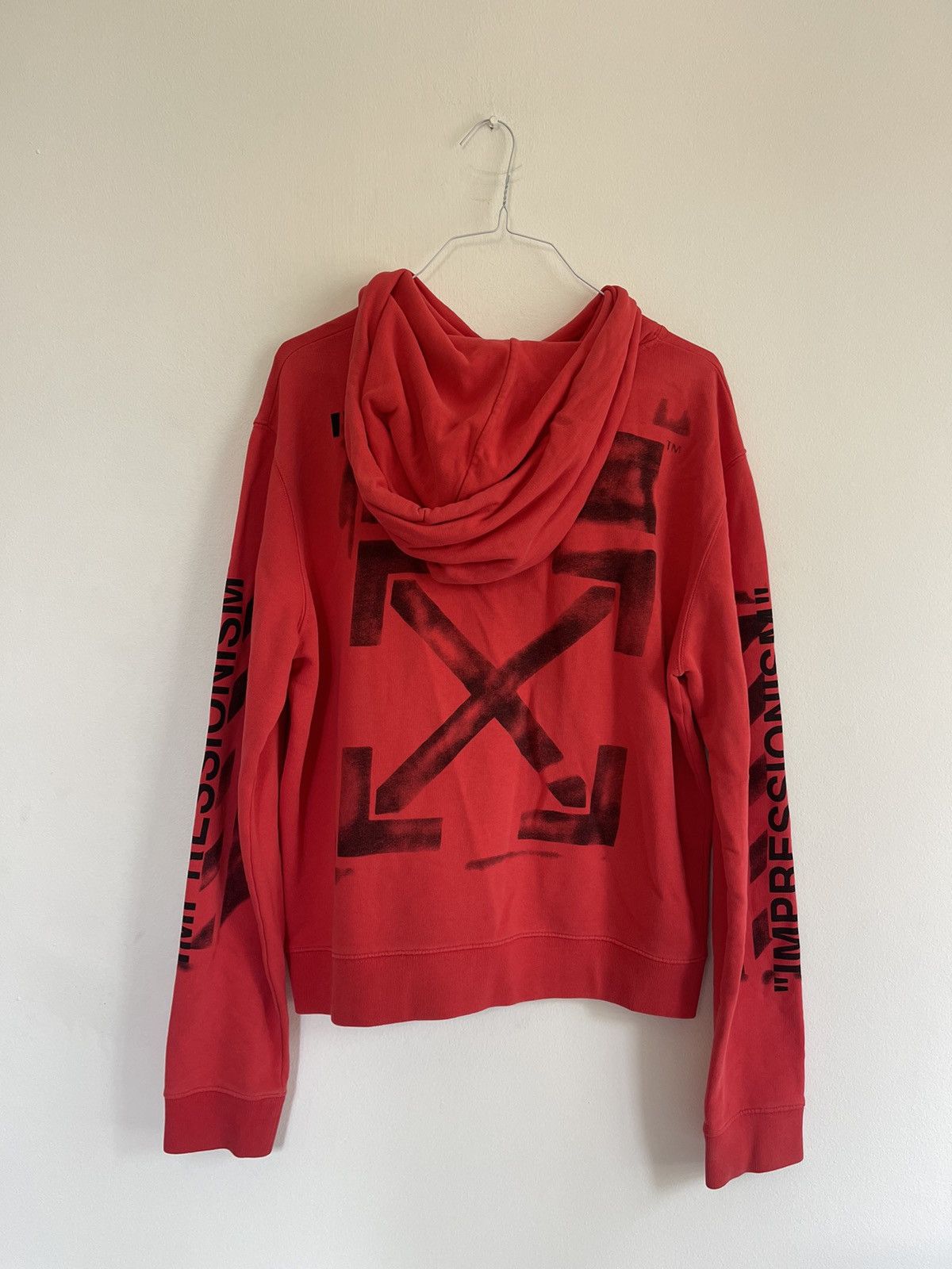 Off-White Off white red Arrows Logo Hoodie Size US M / EU 48-50 / 2 - 6 Thumbnail