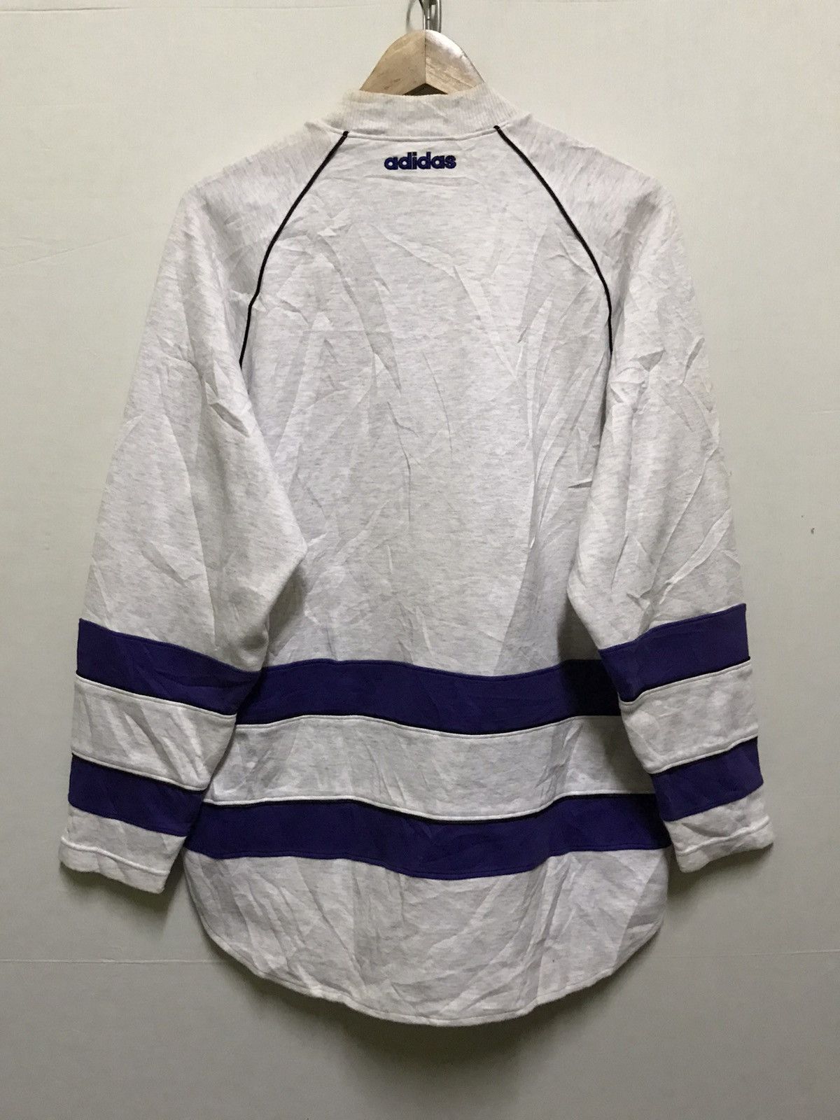 Adidas × Vintage Vintage Adidas Stripe Big Logo Sweatshirt Size US L / EU 52-54 / 3 - 8 Thumbnail