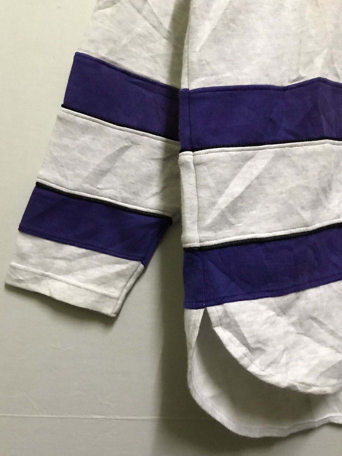 Adidas × Vintage Vintage Adidas Stripe Big Logo Sweatshirt Size US L / EU 52-54 / 3 - 3 Thumbnail