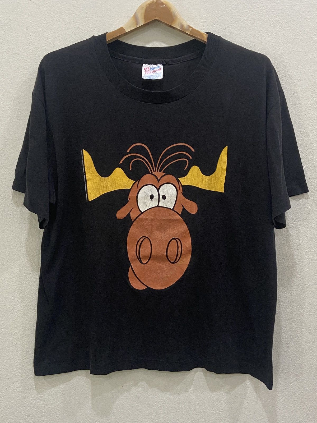 Vintage 1991s Rocky & Bullwinkle TACO BELL Cartoon TShirt