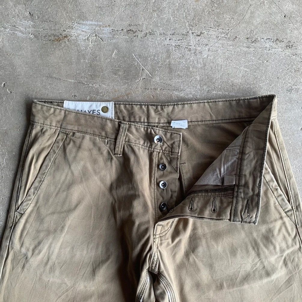 Denver Hayes × Japanese Brand Hayes Trousers Duck Canvas Faded Baggy Chino Pants Size US 33 - 4 Thumbnail