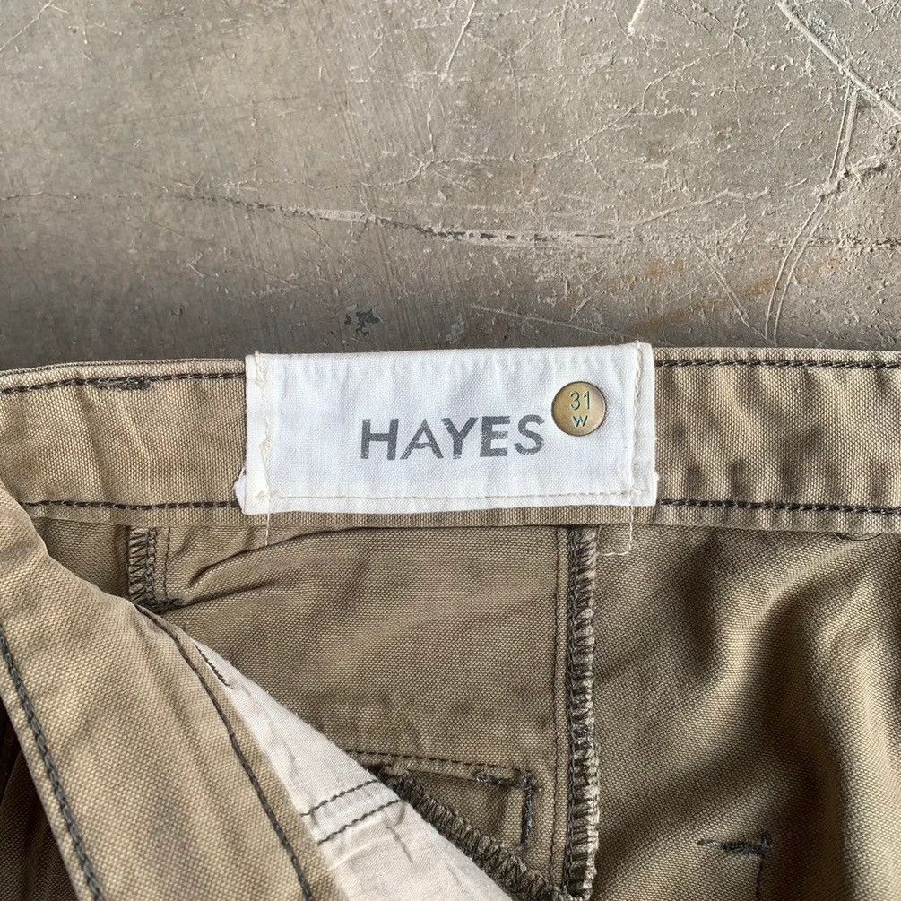Denver Hayes × Japanese Brand Hayes Trousers Duck Canvas Faded Baggy Chino Pants Size US 33 - 5 Thumbnail