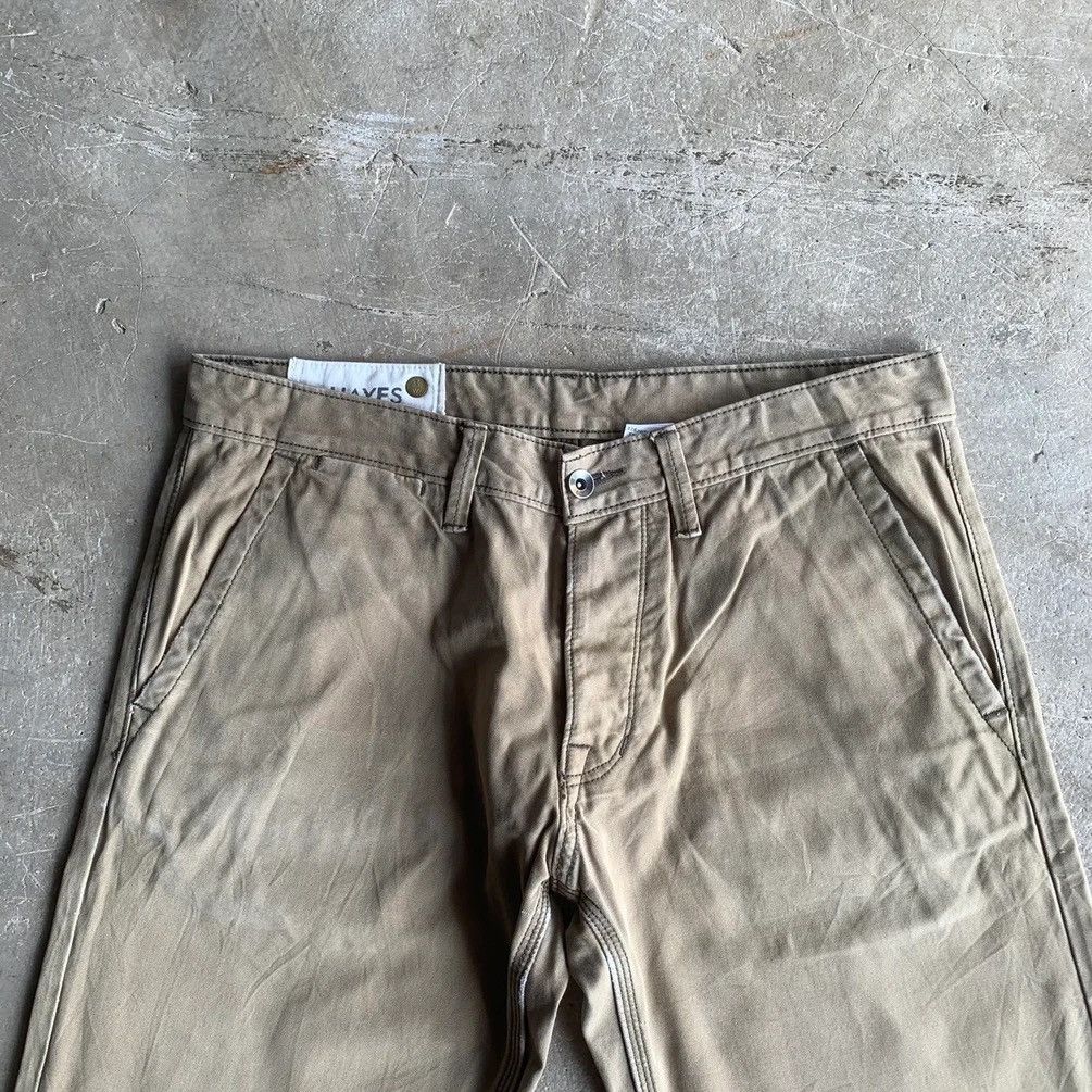 Denver Hayes × Japanese Brand Hayes Trousers Duck Canvas Faded Baggy Chino Pants Size US 33 - 2 Thumbnail