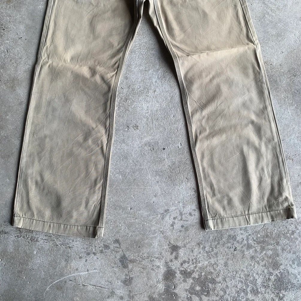 Denver Hayes × Japanese Brand Hayes Trousers Duck Canvas Faded Baggy Chino Pants Size US 33 - 3 Thumbnail